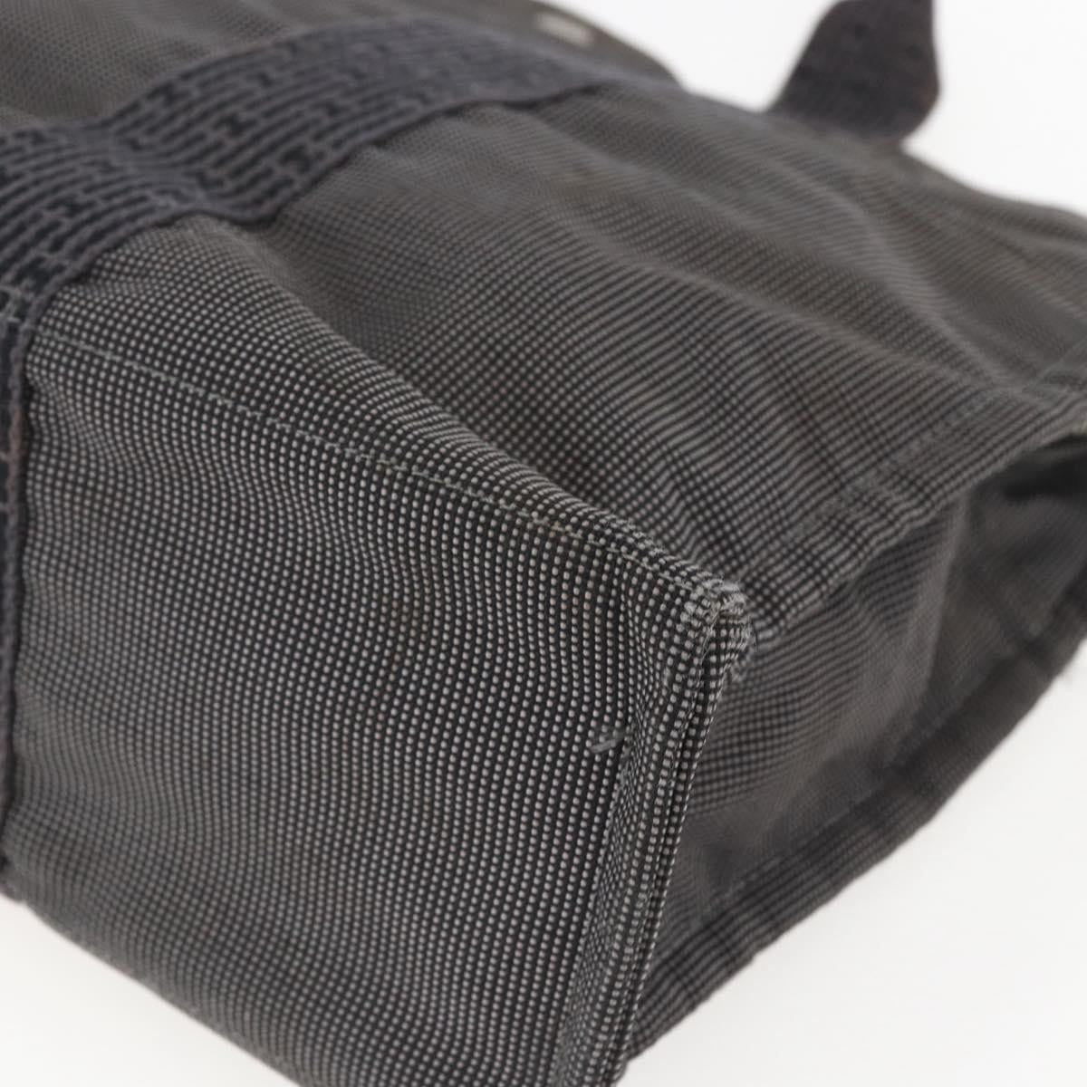 Hermes Fourre-Tout Herline Canvas Gray Canvas Tote Bag Bag (Pre-Owned)