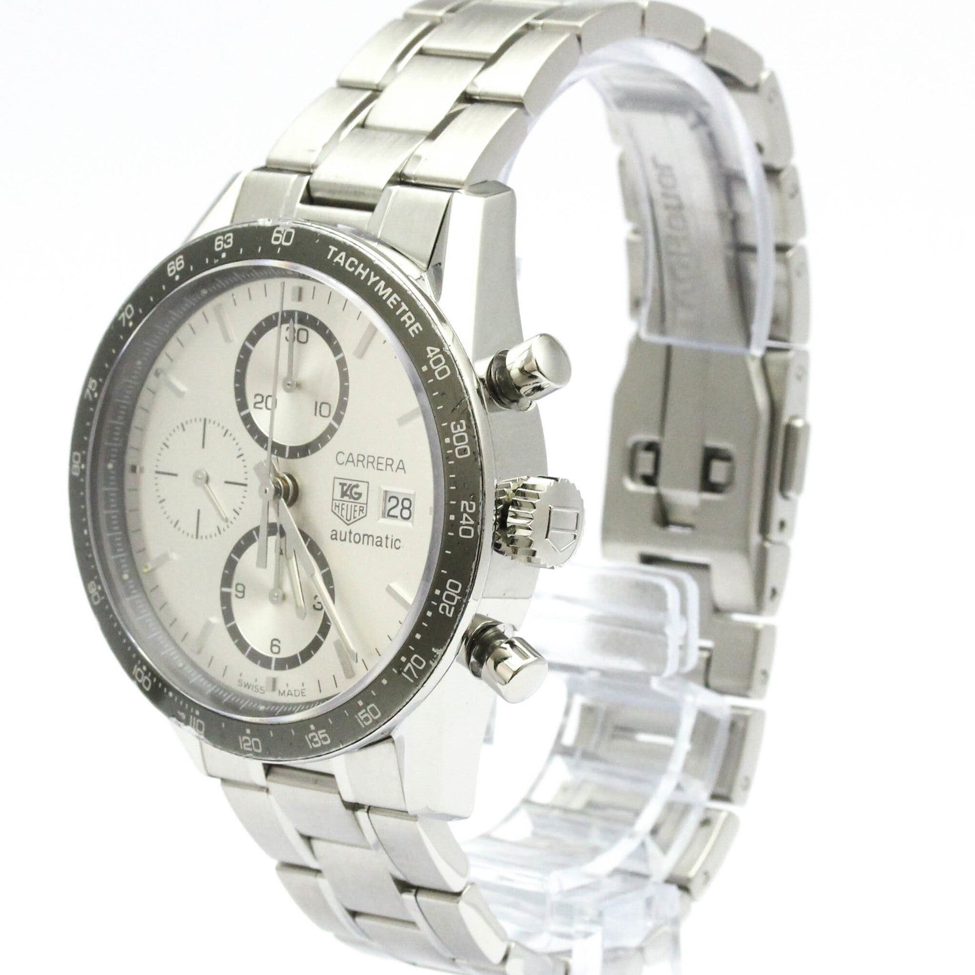 Tag Heuer Carrera Chronograph Automatic Stainless Steel Watch (Pre-Owned)