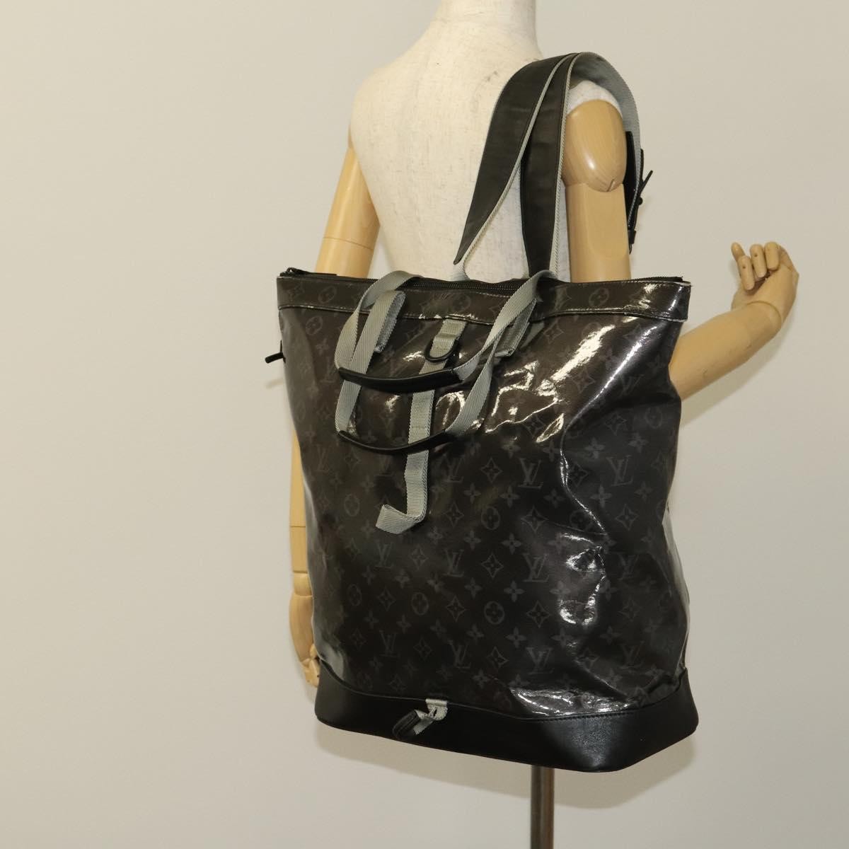Louis Vuitton Zipped Tote Limited Edition Monogram Eclipse Glaze Canvas Black Canvas Backpack Bag (Pre-Owned)