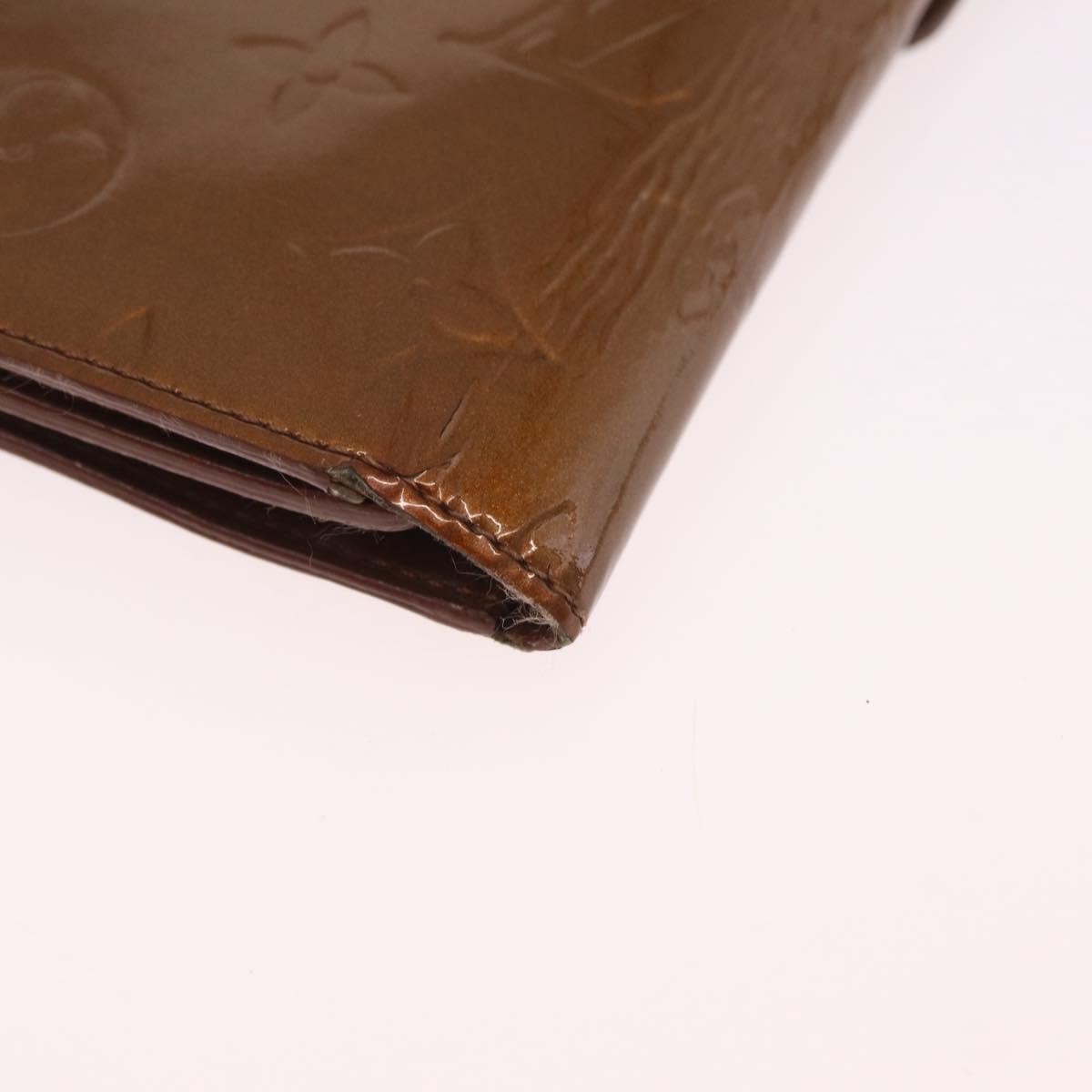 Louis Vuitton Walker Monogram Vernis Brown Patent_Leather Wallets Accessory (Pre-Owned)