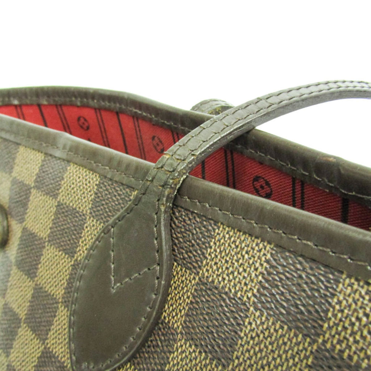 Louis Vuitton Neverfull Damier Brown Canvas Tote Bag Bag (Pre-Owned)