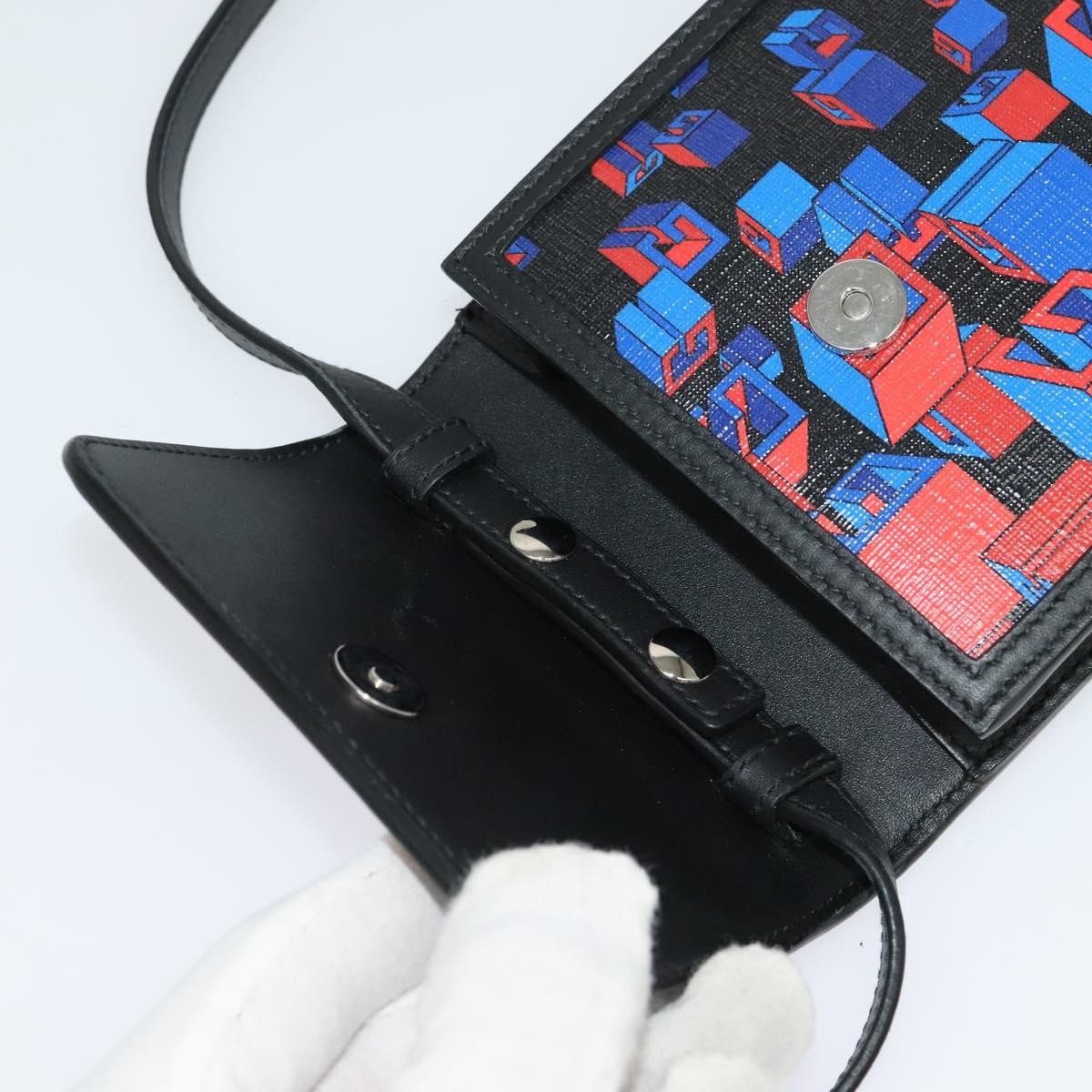 Gucci Flap Printed Coated Canvas Black Pvc Shoulder Bag Bag (Pre-Owned)
