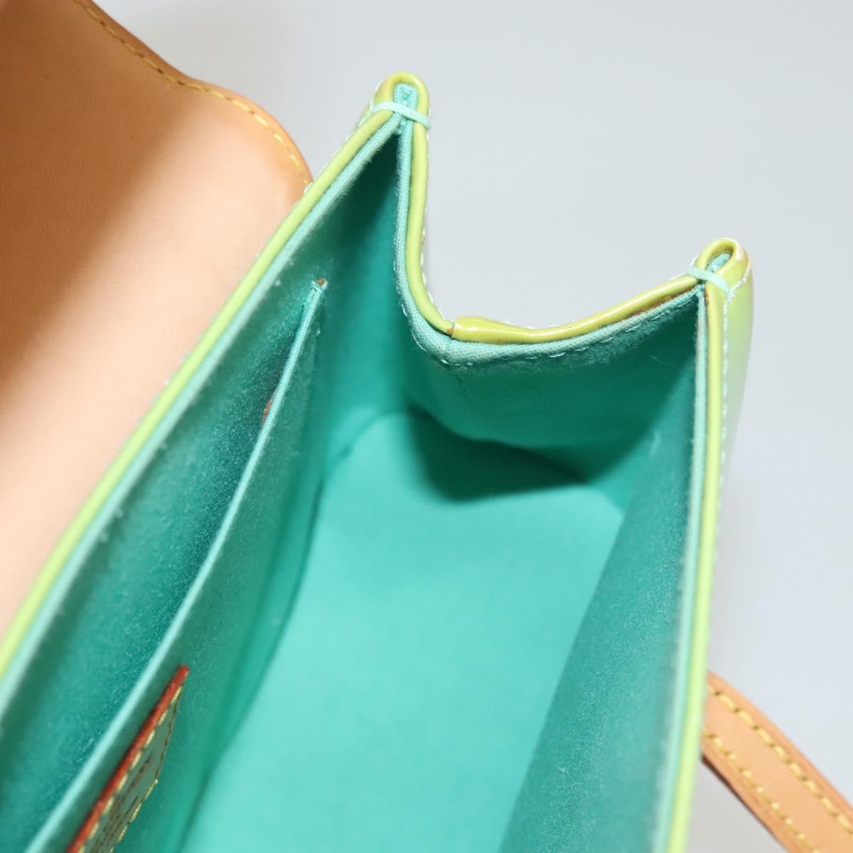 Louis Vuitton Biscayne Bay Monogram Vernis Green Patent_Leather Shoulder Bag Bag (Pre-Owned)