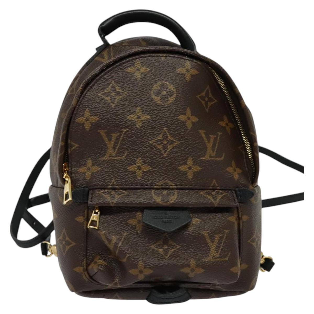 Louis Vuitton Palm Springs Monogram Canvas Brown Canvas Backpack Bag (Pre-Owned)