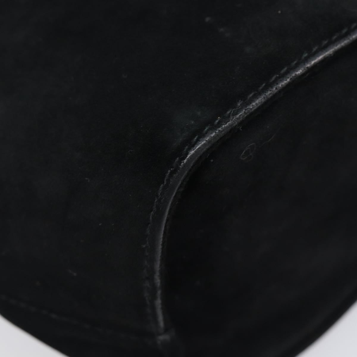 Salvatore Ferragamo Vala Suede Black Suede Shoulder Bag Bag (Pre-Owned)