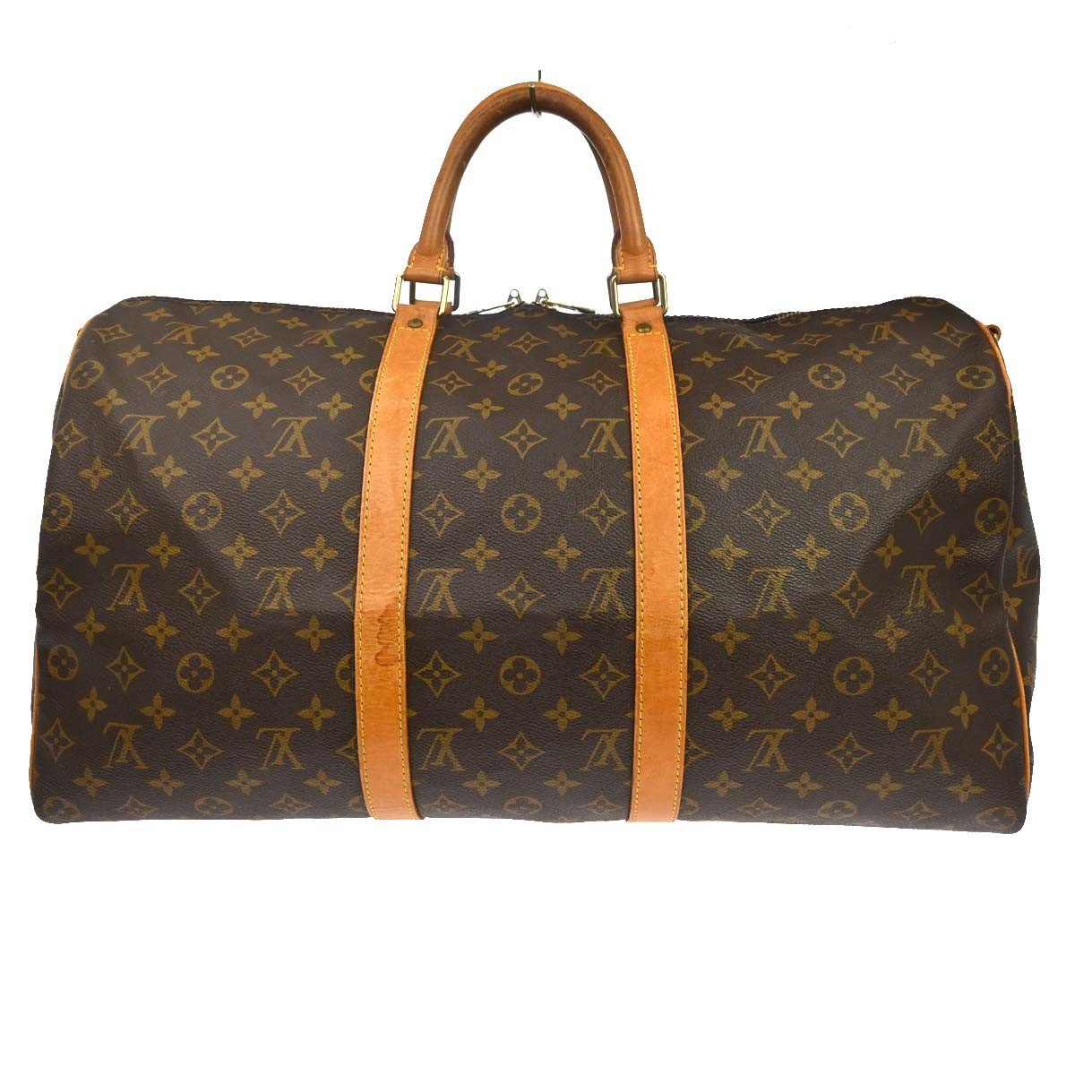 Louis Vuitton Keepall Bandouliere Monogram Canvas Brown Canvas Travel Bag Bag (Pre-Owned)