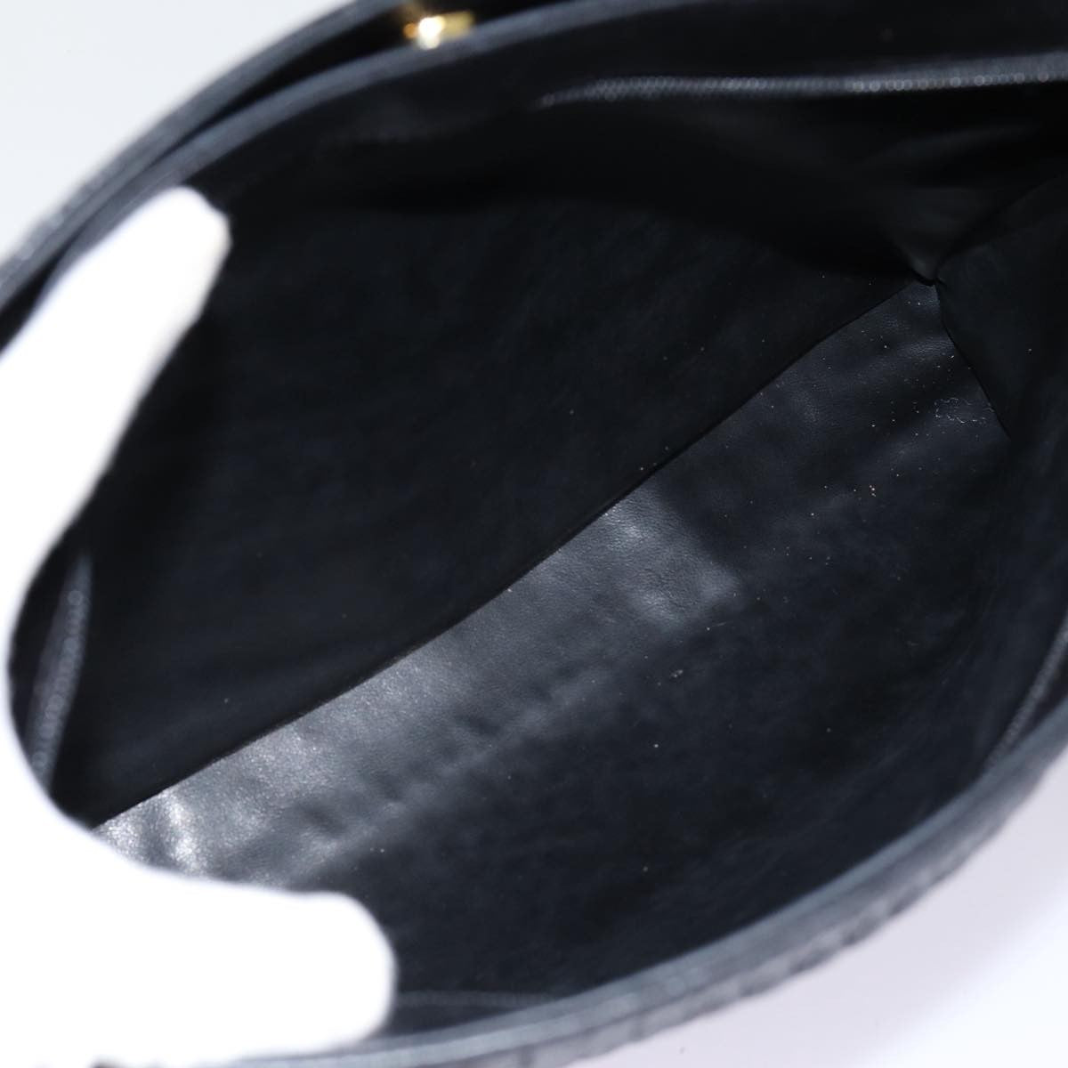 Bally Vintage Quilted Leather Black Leather Tote Bag Bag (Pre-Owned)