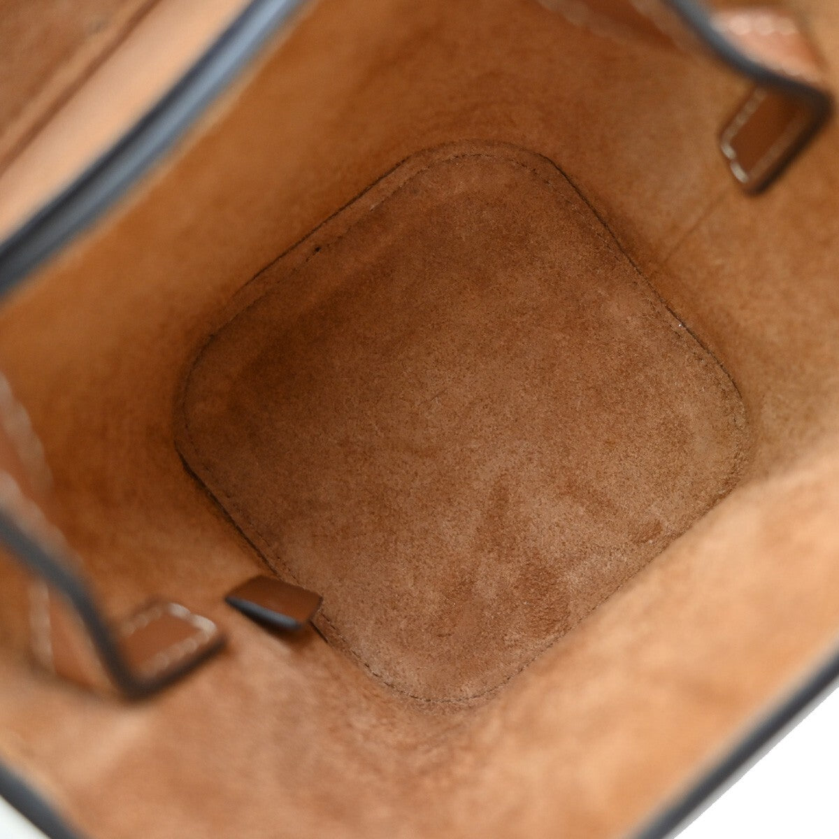 Celine Cuir Triomphe Box Leather Brown Leather Handbag (Pre-Owned)
