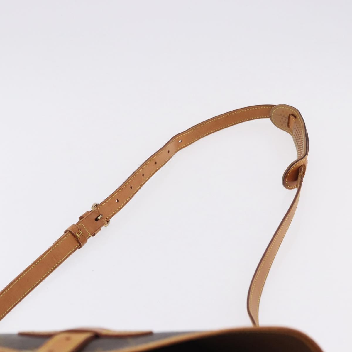 Louis Vuitton Saumur Monogram Brown Canvas Shoulder Bag Bag (Pre-Owned)