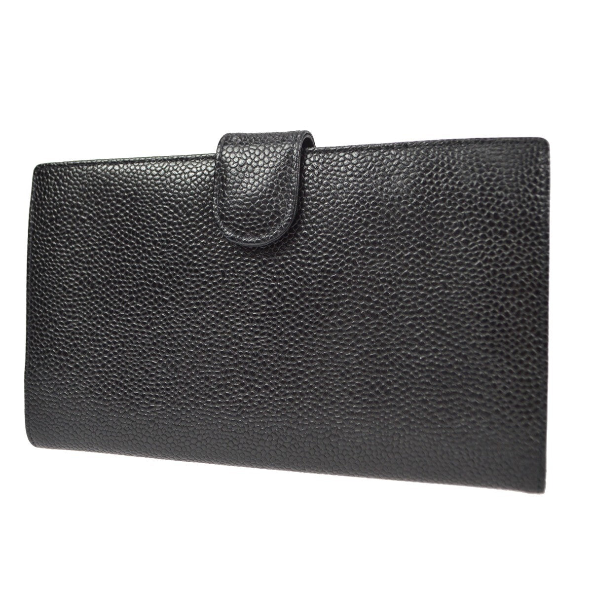 Chanel Timeless Cc French Caviar Black Leather Wallets Accessory (Pre-Owned)