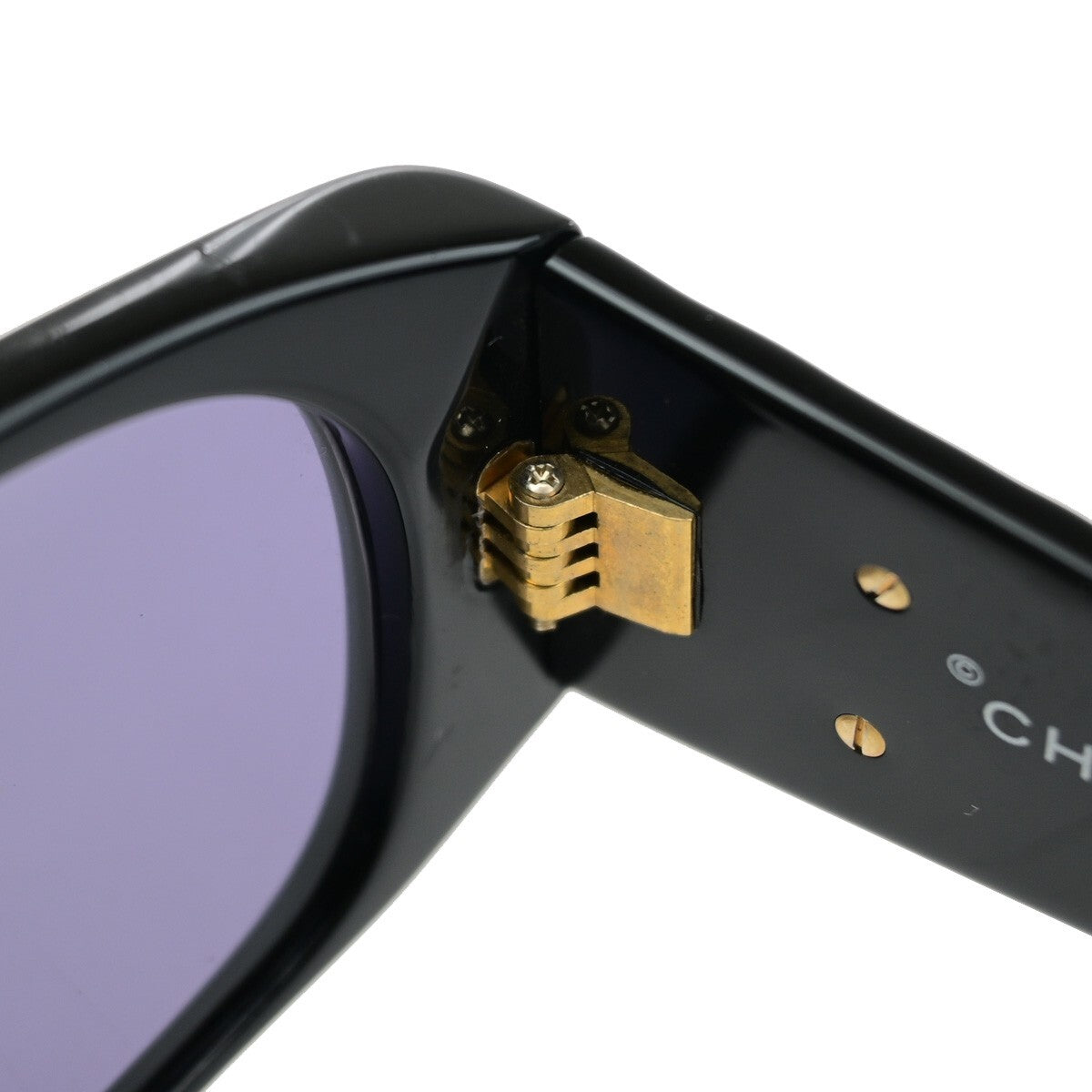 Chanel Logo Cc Plastic Black Plastic Sunglasse Accessory (Pre-Owned)