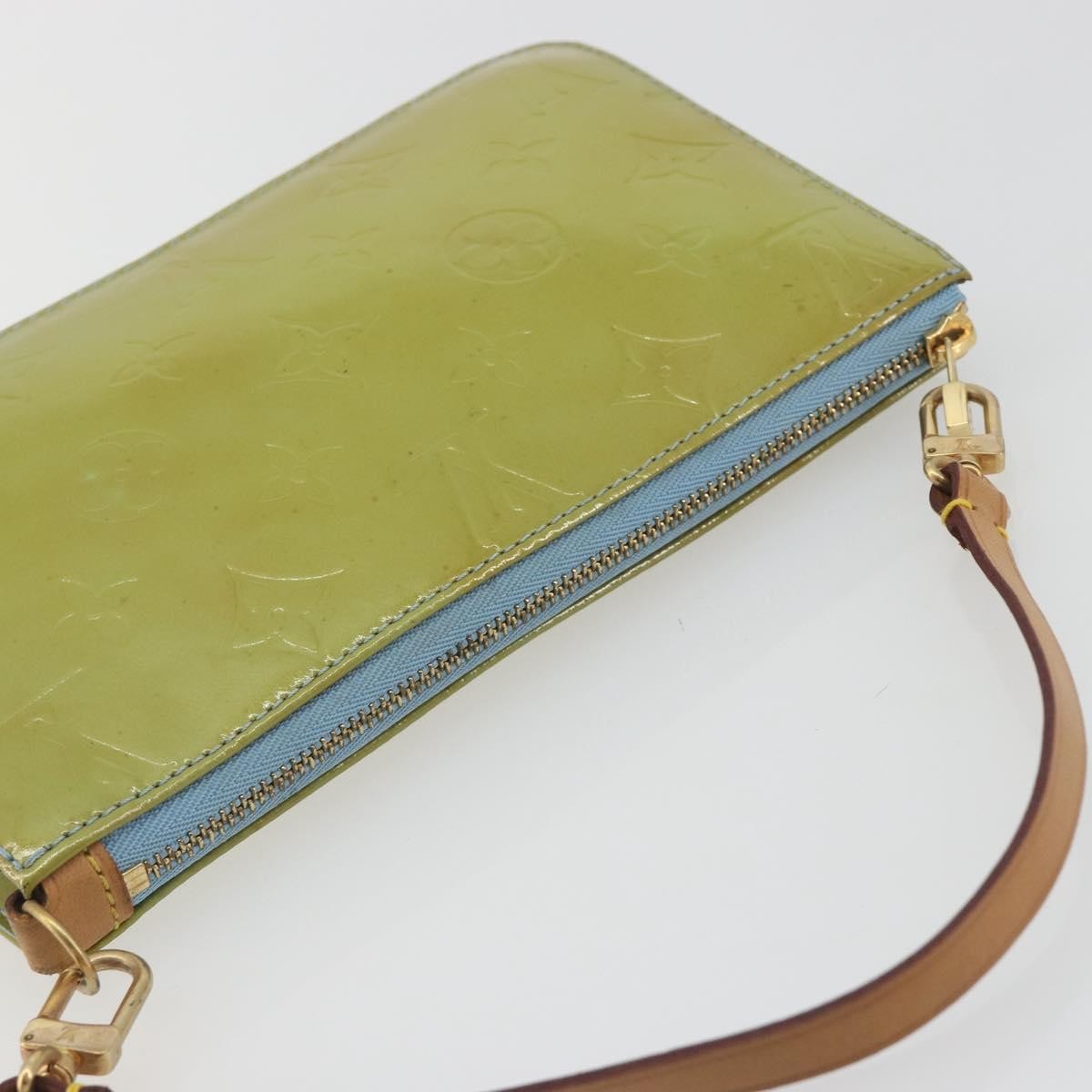 Louis Vuitton Lexington Pochette Monogram Vernis Green Patent_Leather Clutche & Pouche Bag (Pre-Owned)