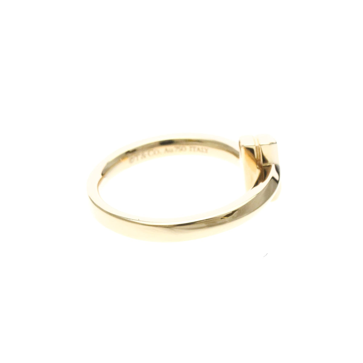 Tiffany & Co. T1 Ring 18K Rose Gold With Diamonds Gold Rose_Gold Ring Jewelry (Pre-Owned)