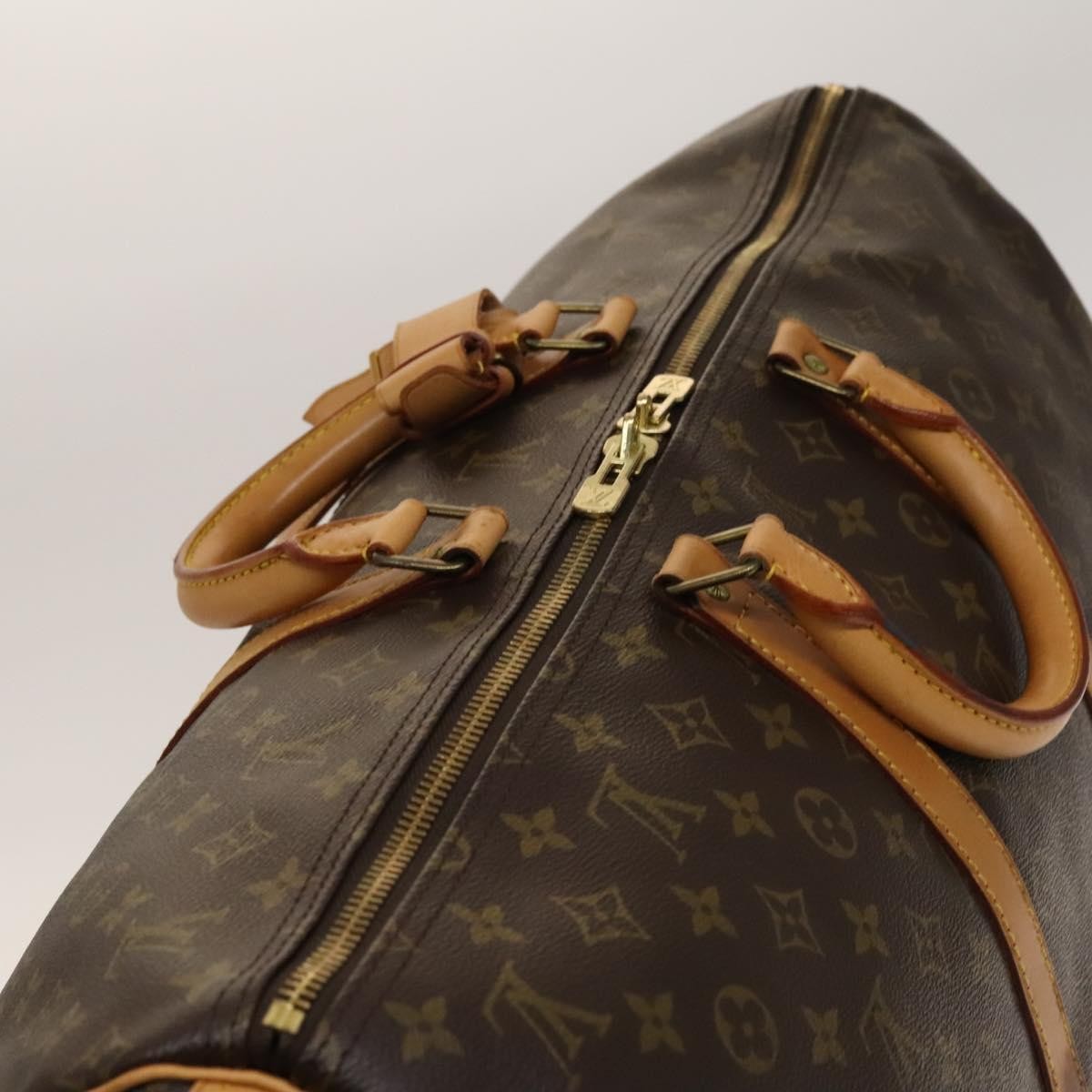 Louis Vuitton Keepall Monogram Canvas Brown Canvas Travel Bag Bag (Pre-Owned)