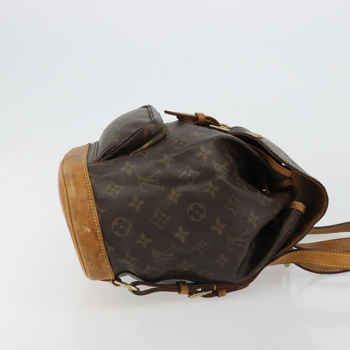 Louis Vuitton Vintage Montsouris Monogram Canvas Brown Canvas Backpack Bag (Pre-Owned)