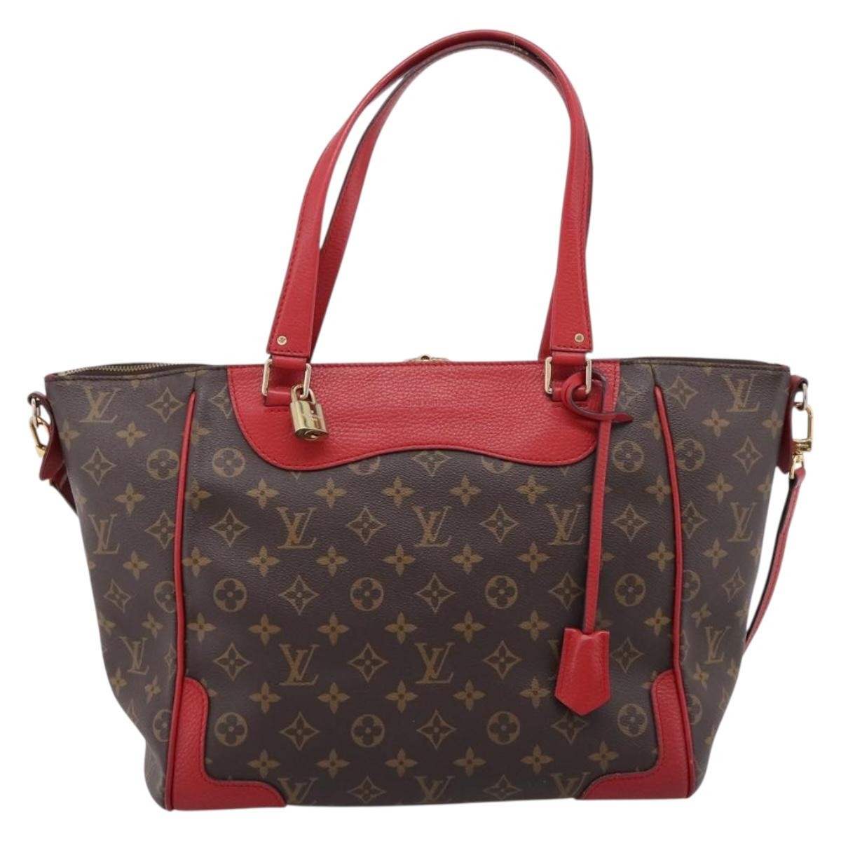 Louis Vuitton Estrela Nm Monogram Canvas With Leather Brown Canvas Handbag (Pre-Owned)