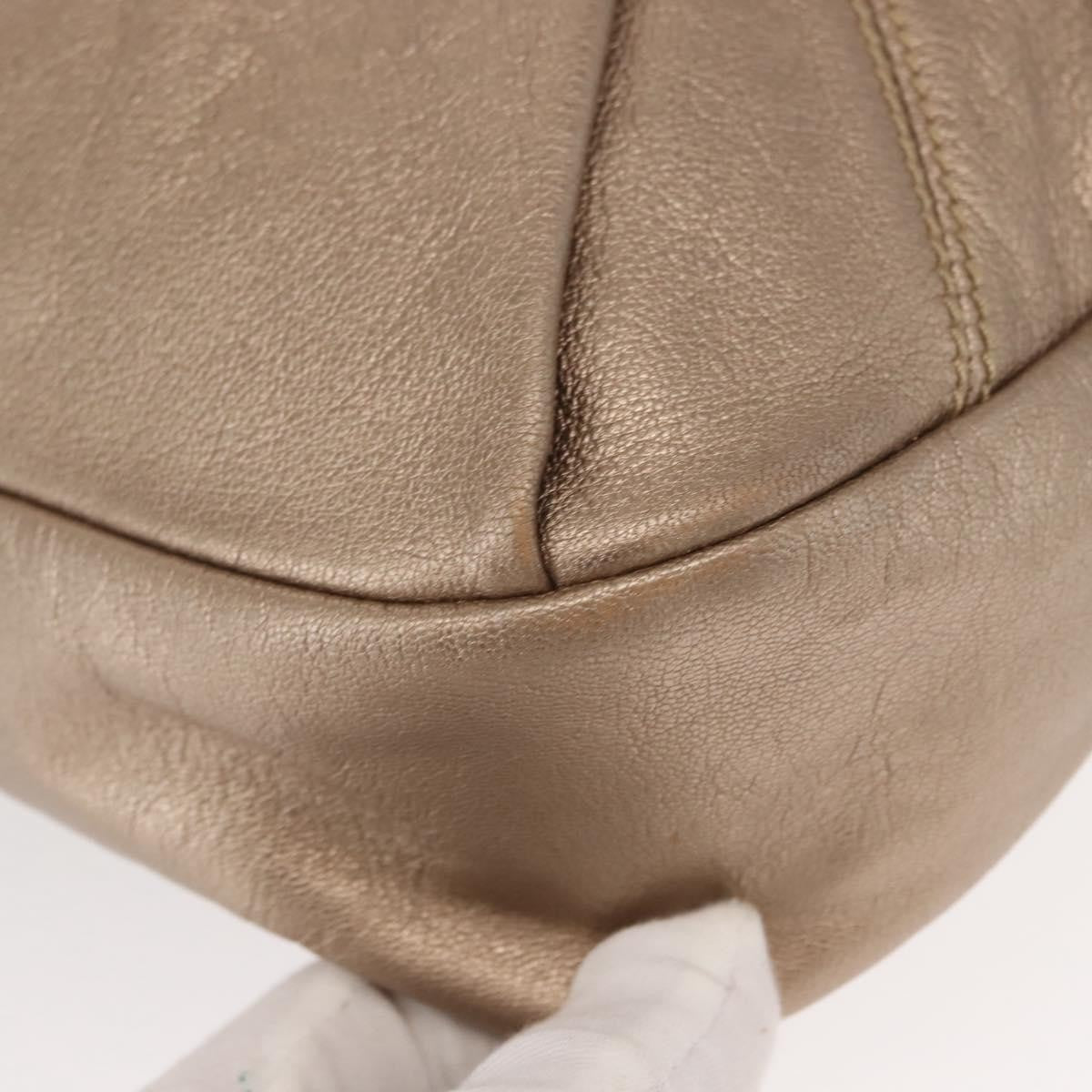 Salvatore Ferragamo Miss Vara Hobo Leather Gold Leather Handbag (Pre-Owned)
