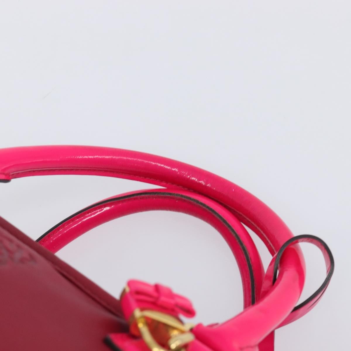 Loewe Amazona Leather Red Leather Handbag (Pre-Owned)