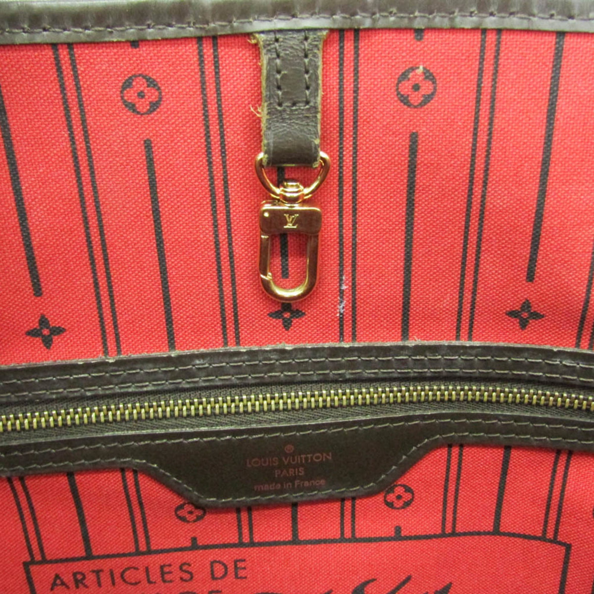 Louis Vuitton Neverfull Damier Brown Canvas Tote Bag Bag (Pre-Owned)
