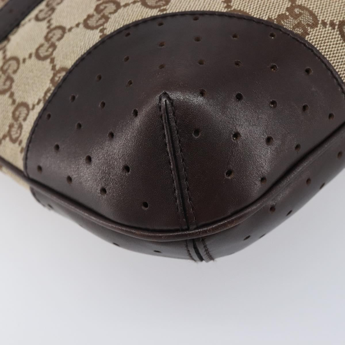 Gucci Reins Web Canvas Beige Canvas Shoulder Bag Bag (Pre-Owned)