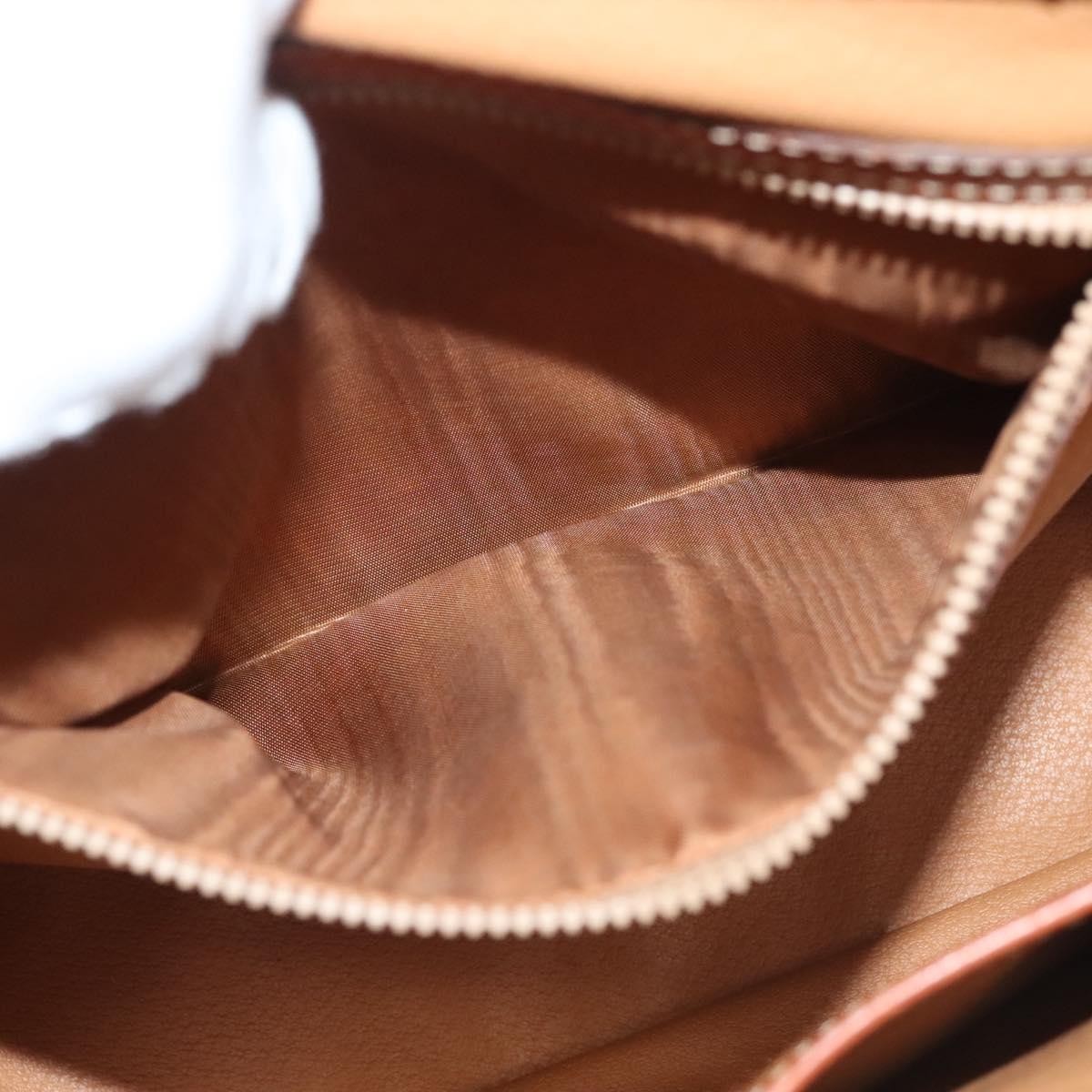 Celine Triomphe Vintage Macadam Canvas Brown Canvas Bag (Pre-Owned)