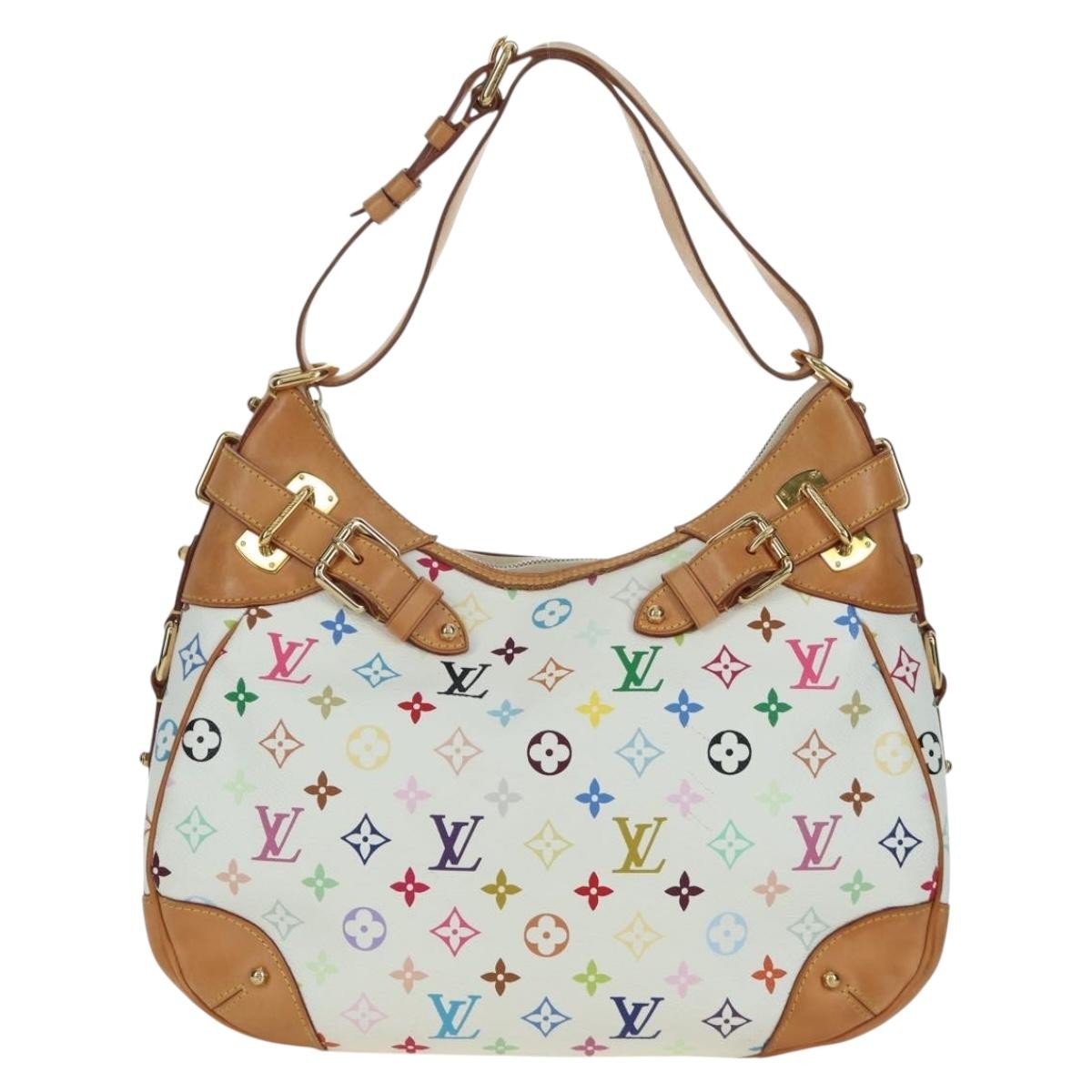 Louis Vuitton Greta Monogram Multicolor White Canvas Shoulder Bag Bag (Pre-Owned)