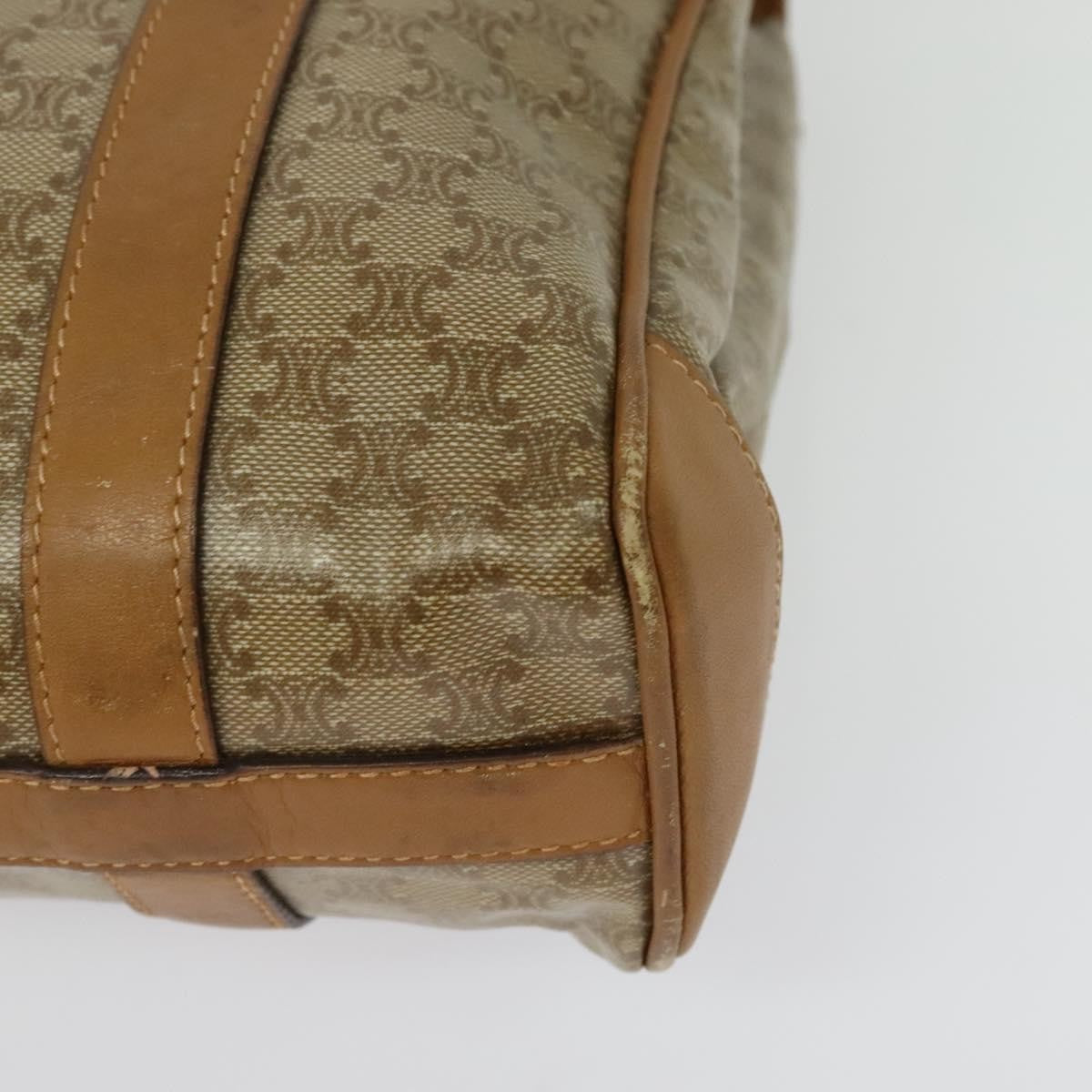 Celine Vintage Macadam Canvas Beige Canvas Bag (Pre-Owned)