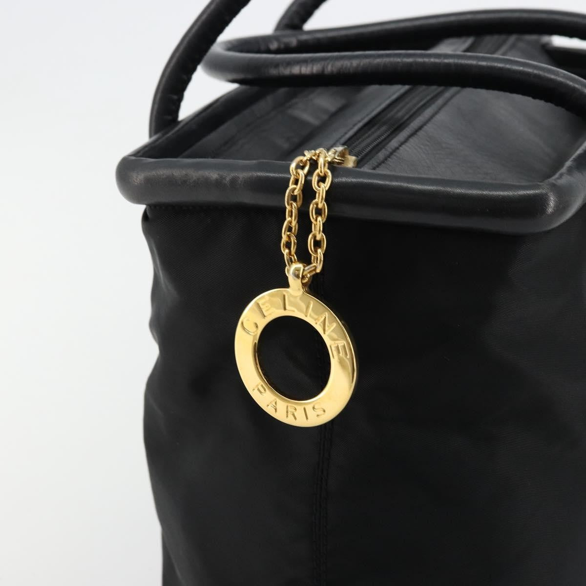 Celine Handbag Nylon Black Nylon Handbag (Pre-Owned)