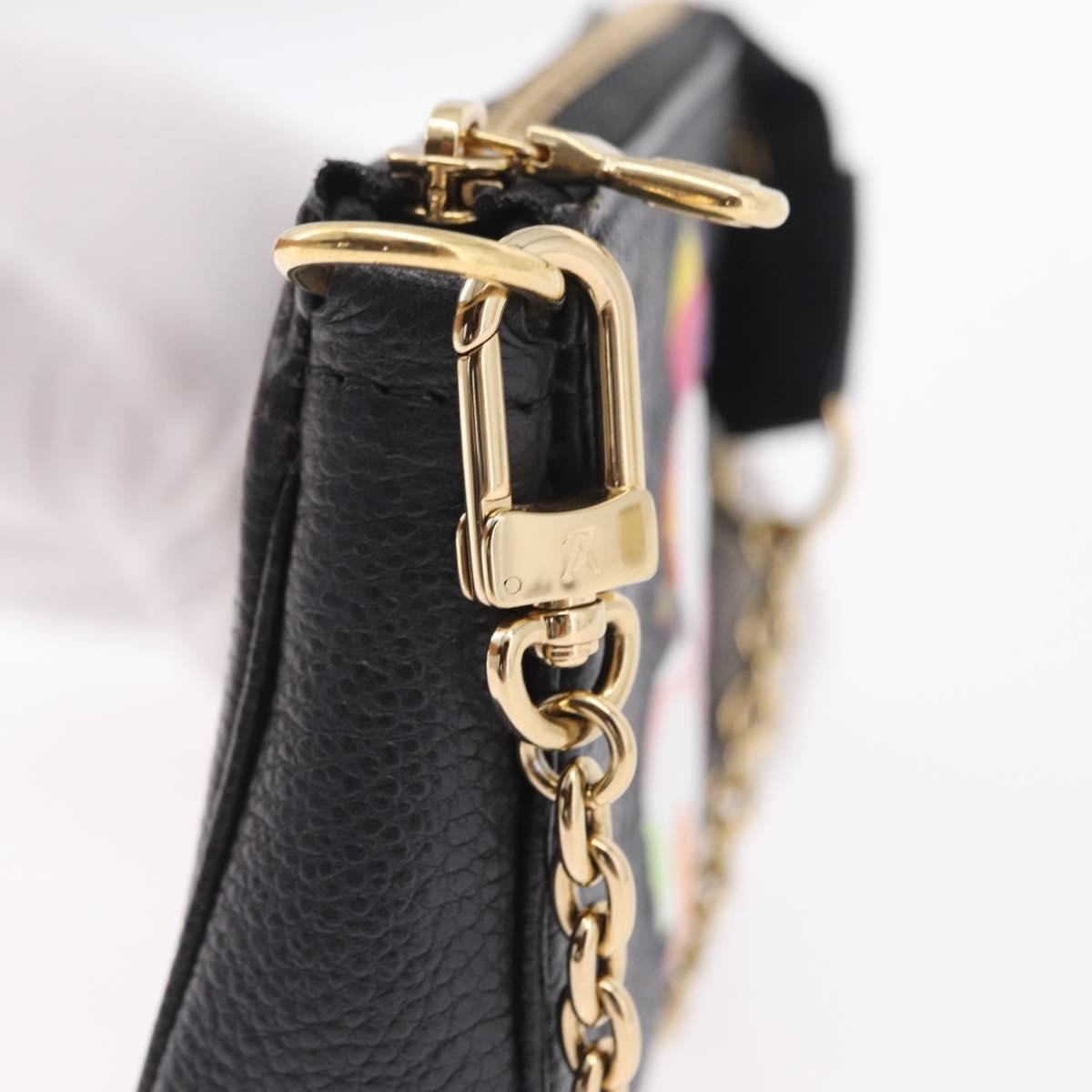 Louis Vuitton Pochette Accessoires Monogram Empreinte Leather Black Leather Clutche & Pouche Bag (Pre-Owned)