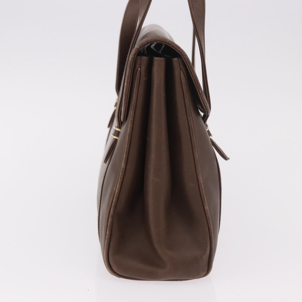 Gucci Vintage Leather Brown Leather Tote Bag Bag (Pre-Owned)