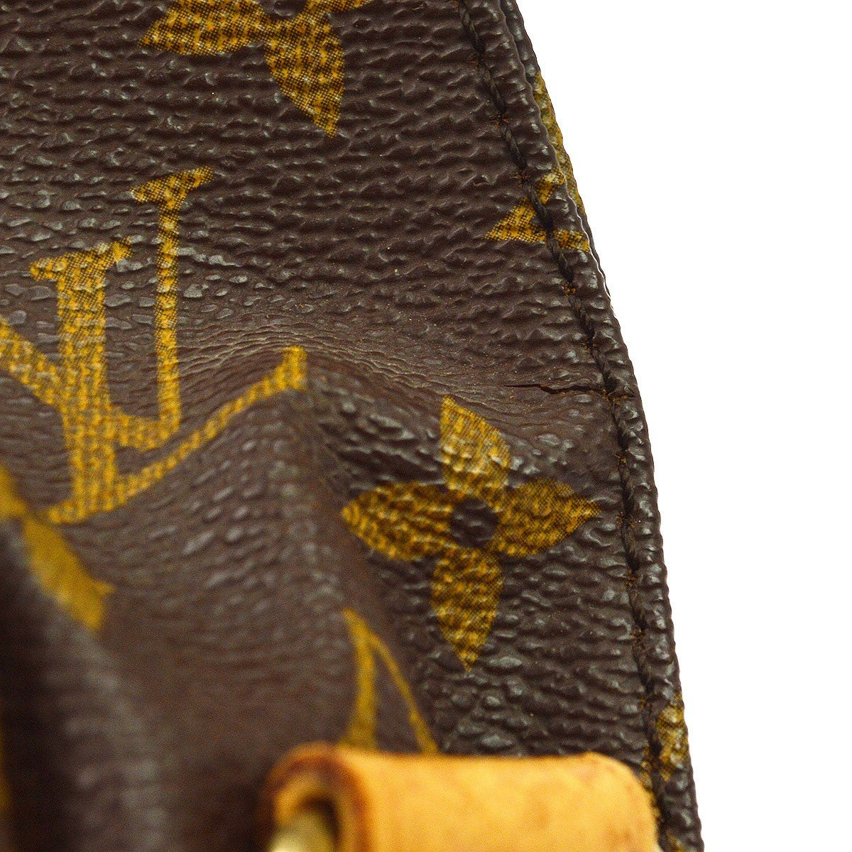 Louis Vuitton Cartouchiere Monogram Canvas Brown Canvas Handbag (Pre-Owned)
