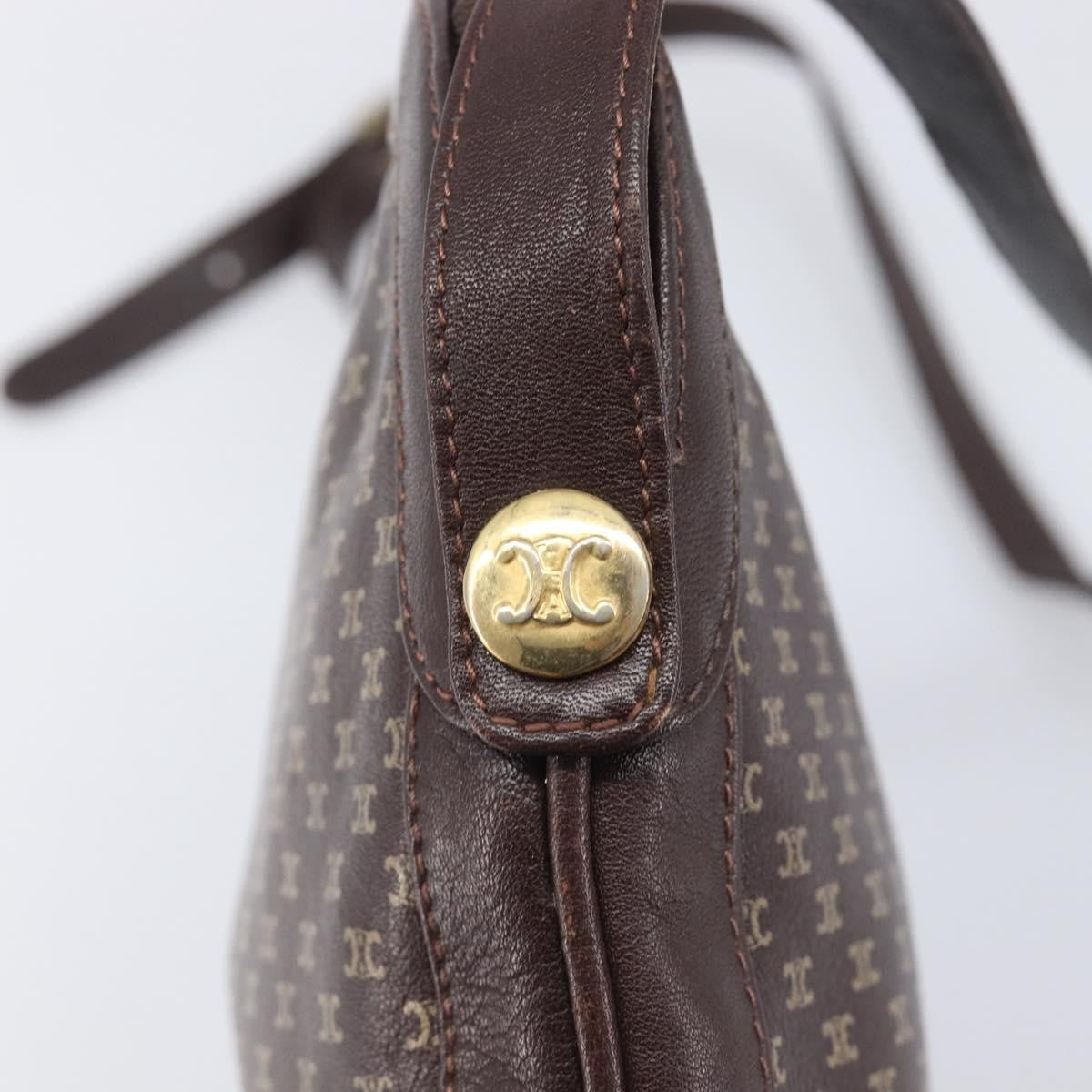 Celine Macadam Shoulder Canvas Brown Canvas Crossbody Bag Bag (Pre-Owned)