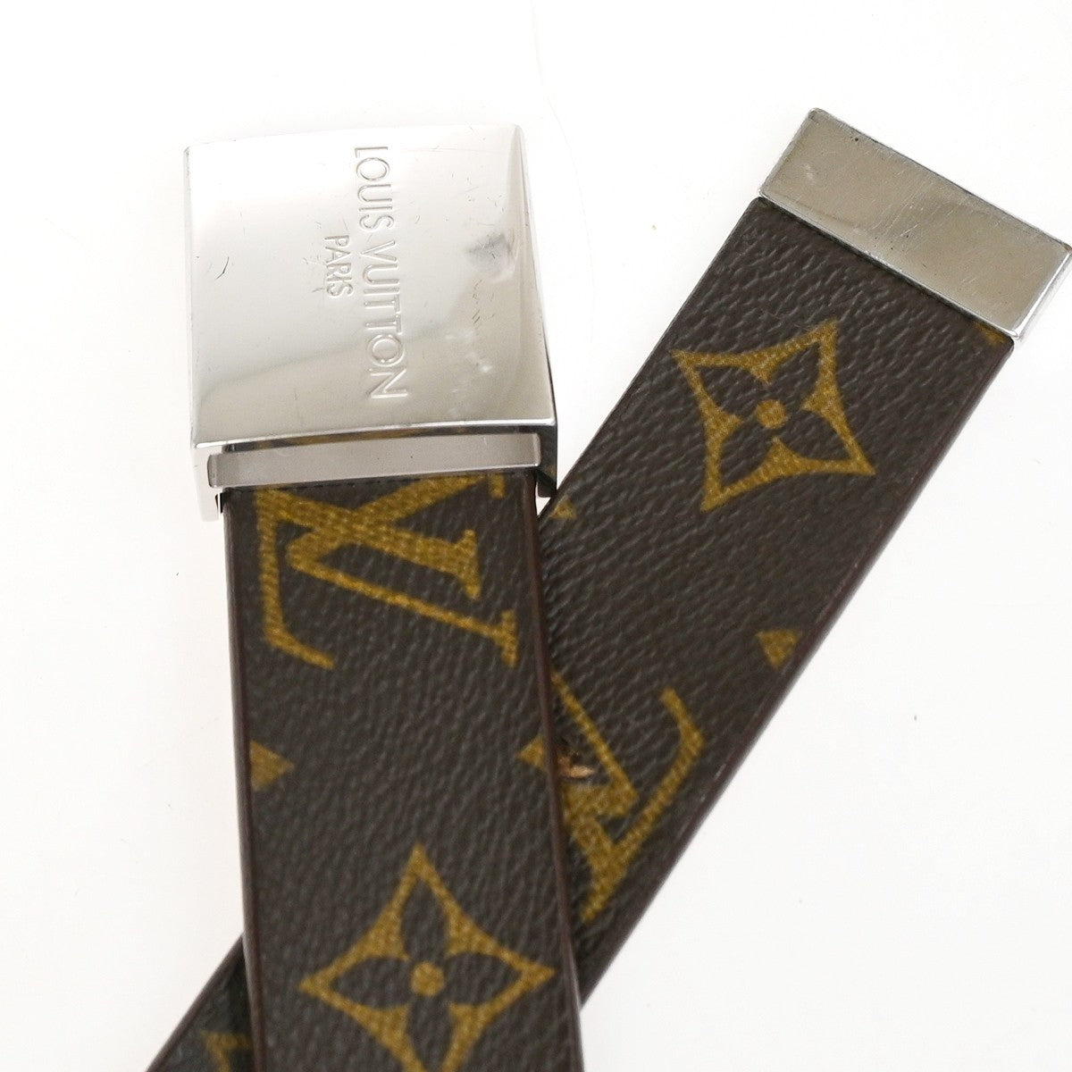 Louis Vuitton Ceinture Carre Belt Damier Brown Canvas Belts Accessory (Pre-Owned)