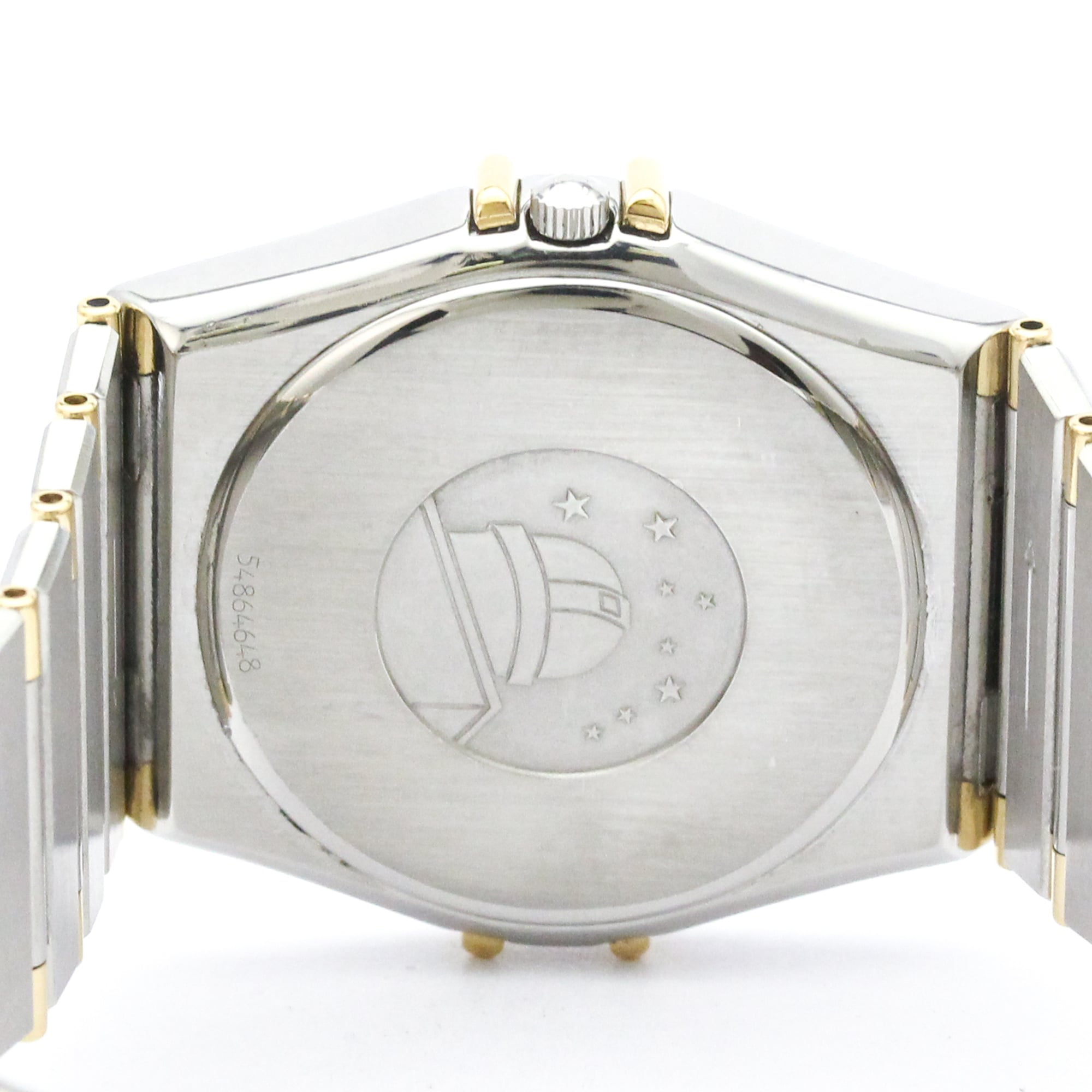 Omega Constellation Quartz Stainless Steel And Yellow Gold Watch (Pre-Owned)