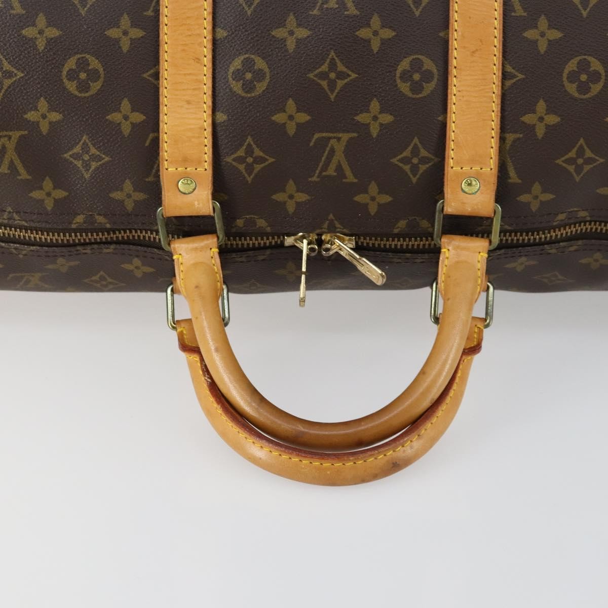 Louis Vuitton Keepall Monogram Canvas Brown Canvas Travel Bag Bag (Pre-Owned)