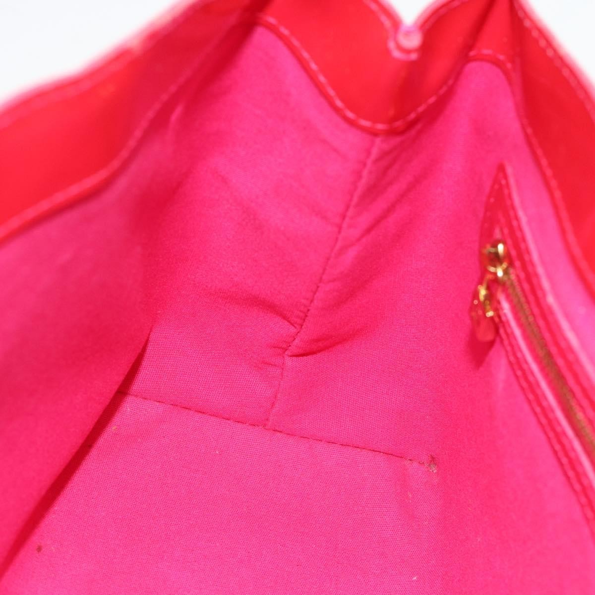 Louis Vuitton Wilshire Monogram Vernis Pink Patent_Leather Handbag (Pre-Owned)