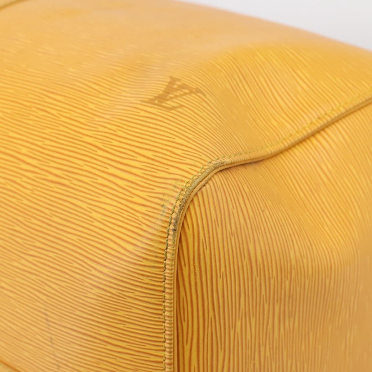 Louis Vuitton Keepall Epi Leather Yellow Leather Travel Bag Bag (Pre-Owned)