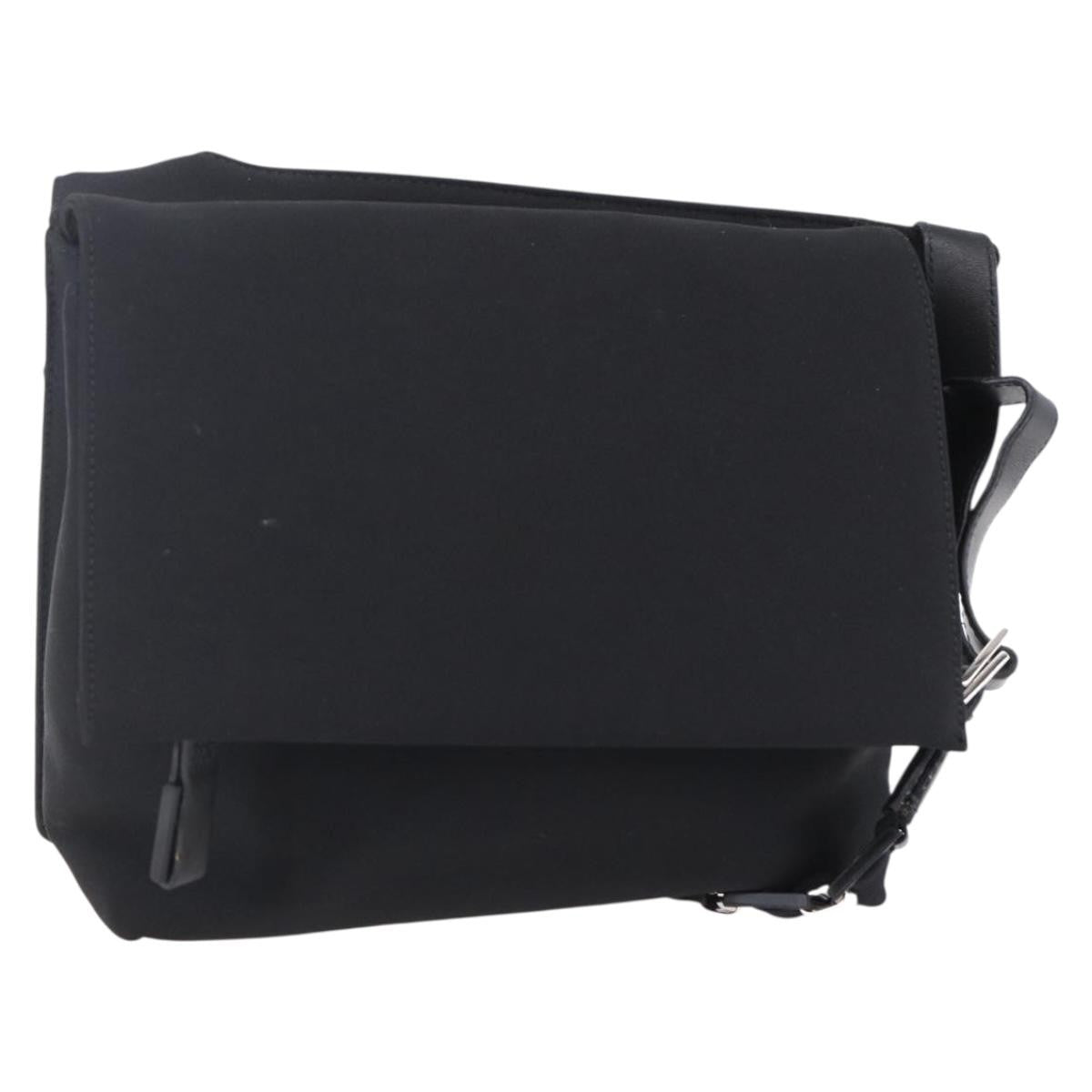 Salvatore Ferragamo Vala Canvas Black Canvas Shoulder Bag Bag (Pre-Owned)