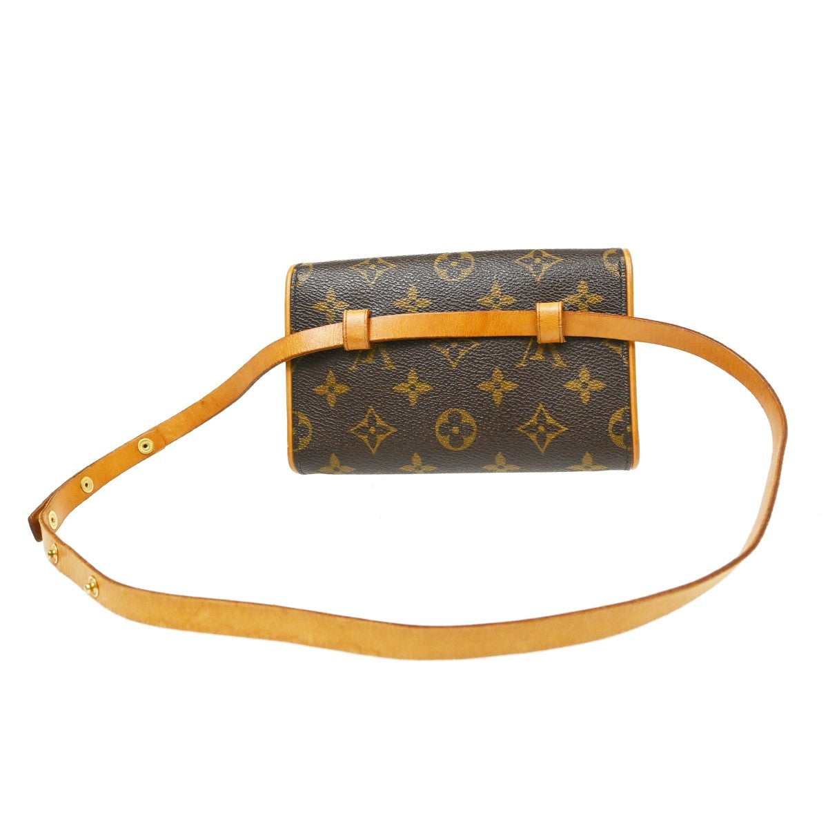 Louis Vuitton Florentine Waist Monogram Canvas Brown Canvas Clutche & Pouche Bag (Pre-Owned)