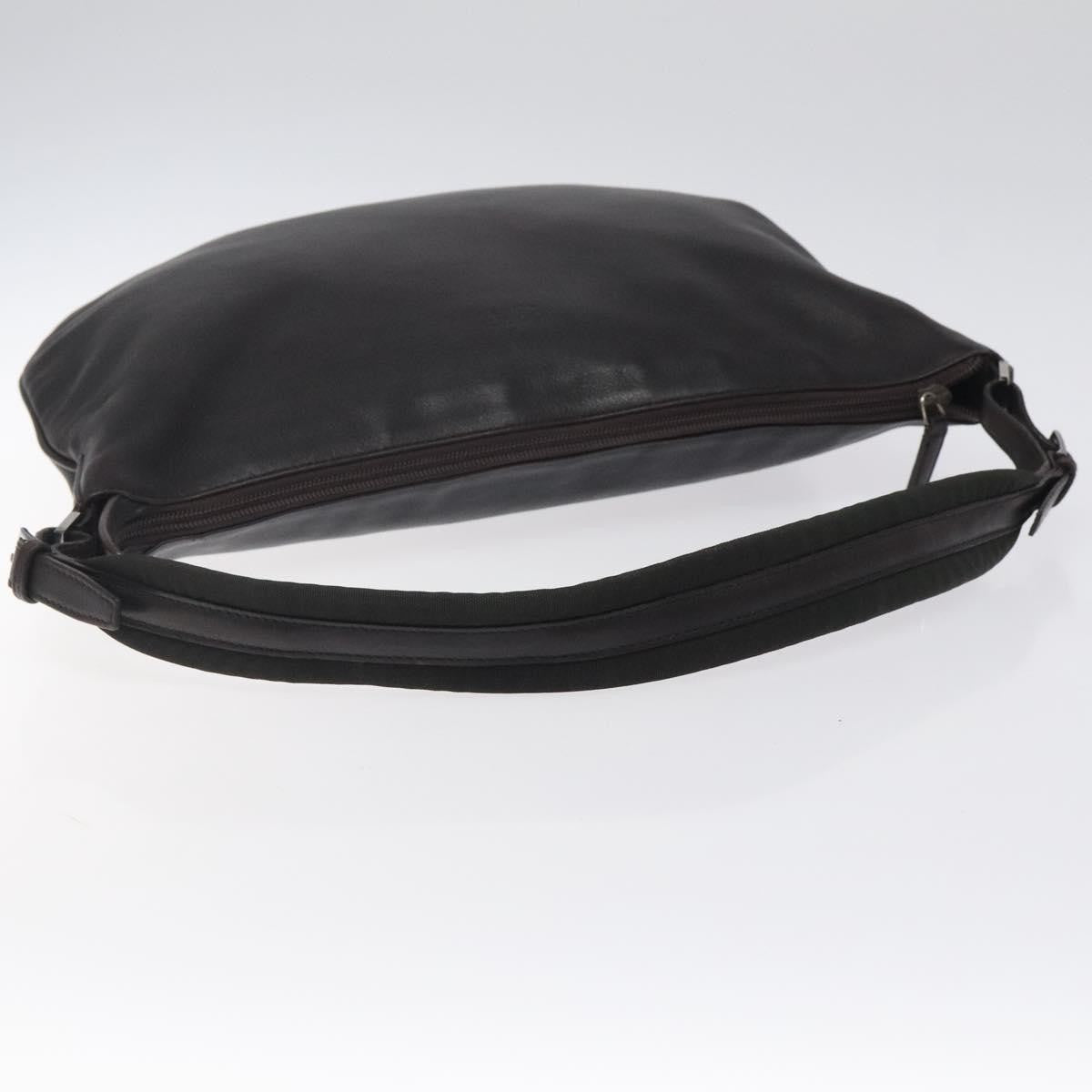 Gucci Vintage Leather Brown Leather Shoulder Bag Bag (Pre-Owned)