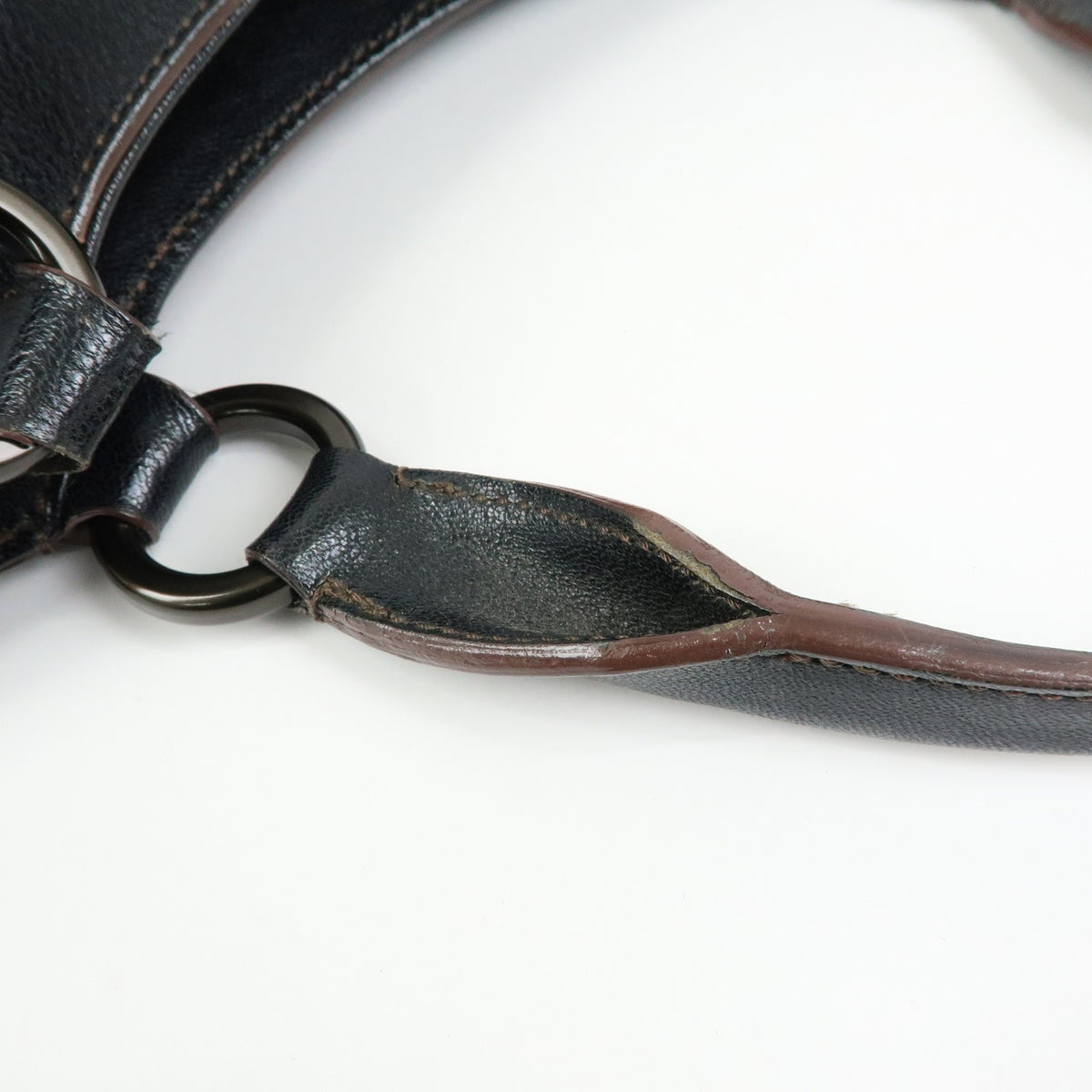Cartier Marcello Leather Black Leather Handbag (Pre-Owned)