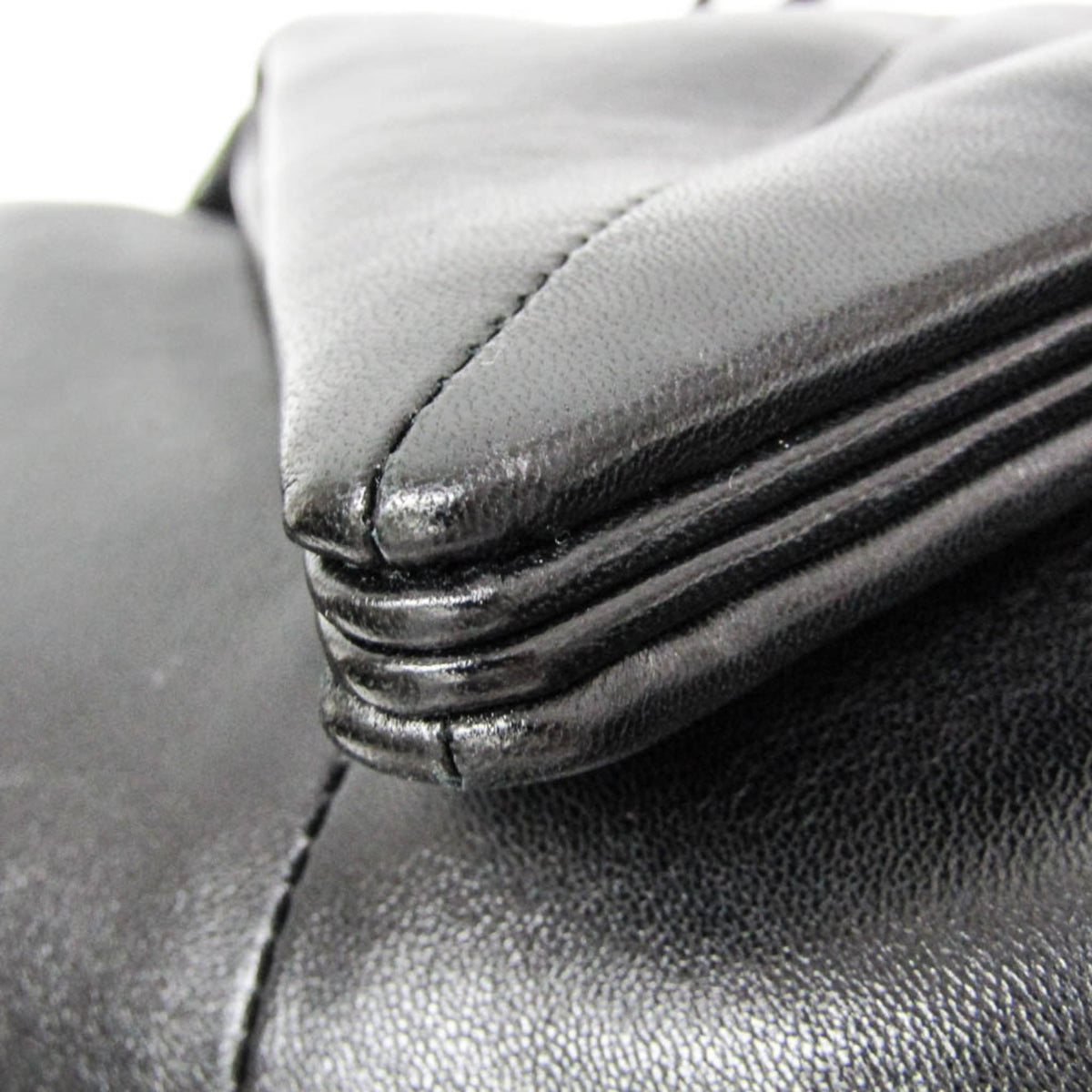 Bottega Veneta Bv Trine Fold Clutch Leather Black Leather Clutche & Pouche Bag (Pre-Owned)