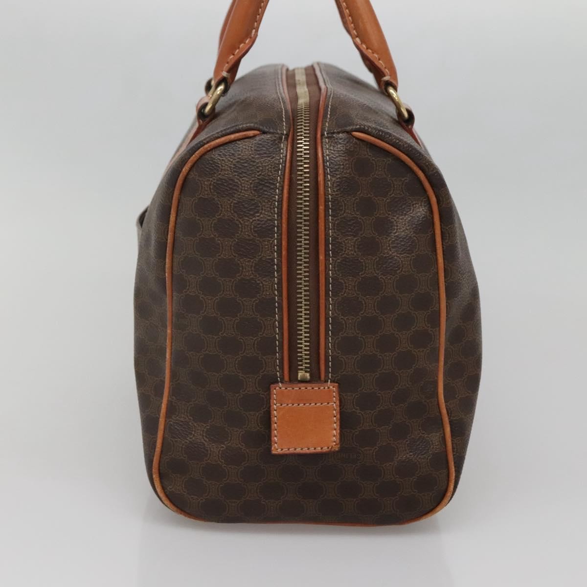 Celine Macadam Macadam With Leather Brown Canvas Bag (Pre-Owned)