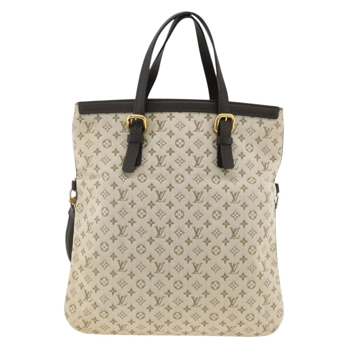 Louis Vuitton Francoise Mini Lin Khaki Canvas Tote Bag Bag (Pre-Owned)