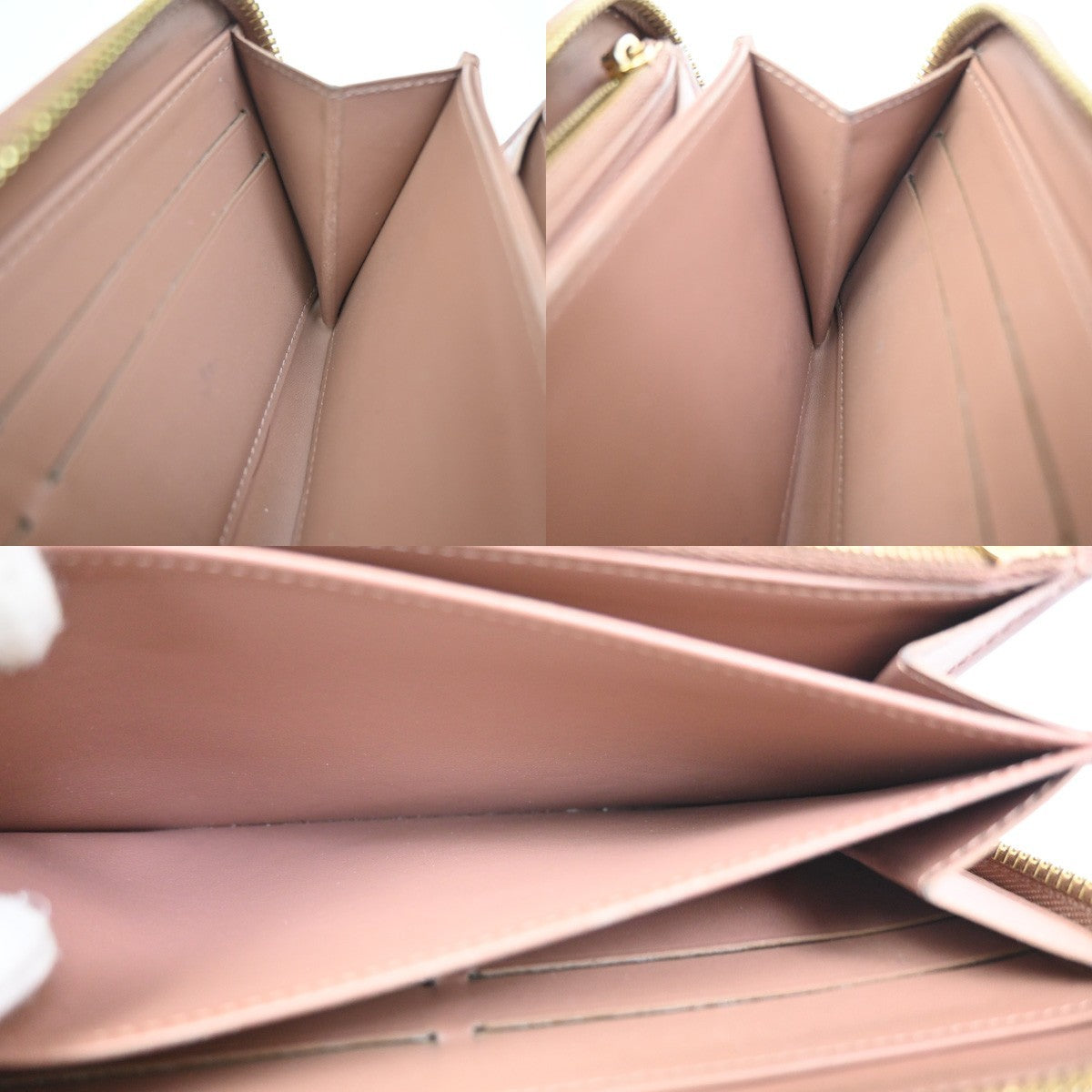 Louis Vuitton Portefeuille Zippy Monogramme Empreinte Monogramme Empreinte Pink Patent_Leather Wallets Accessory (Pre-Owned)