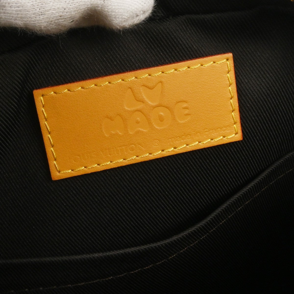 Louis Vuitton Nigo Trio Messenger Limited Edition Stripes Monogram Canvas Brown Canvas Shoulder Bag Bag (Pre-Owned)