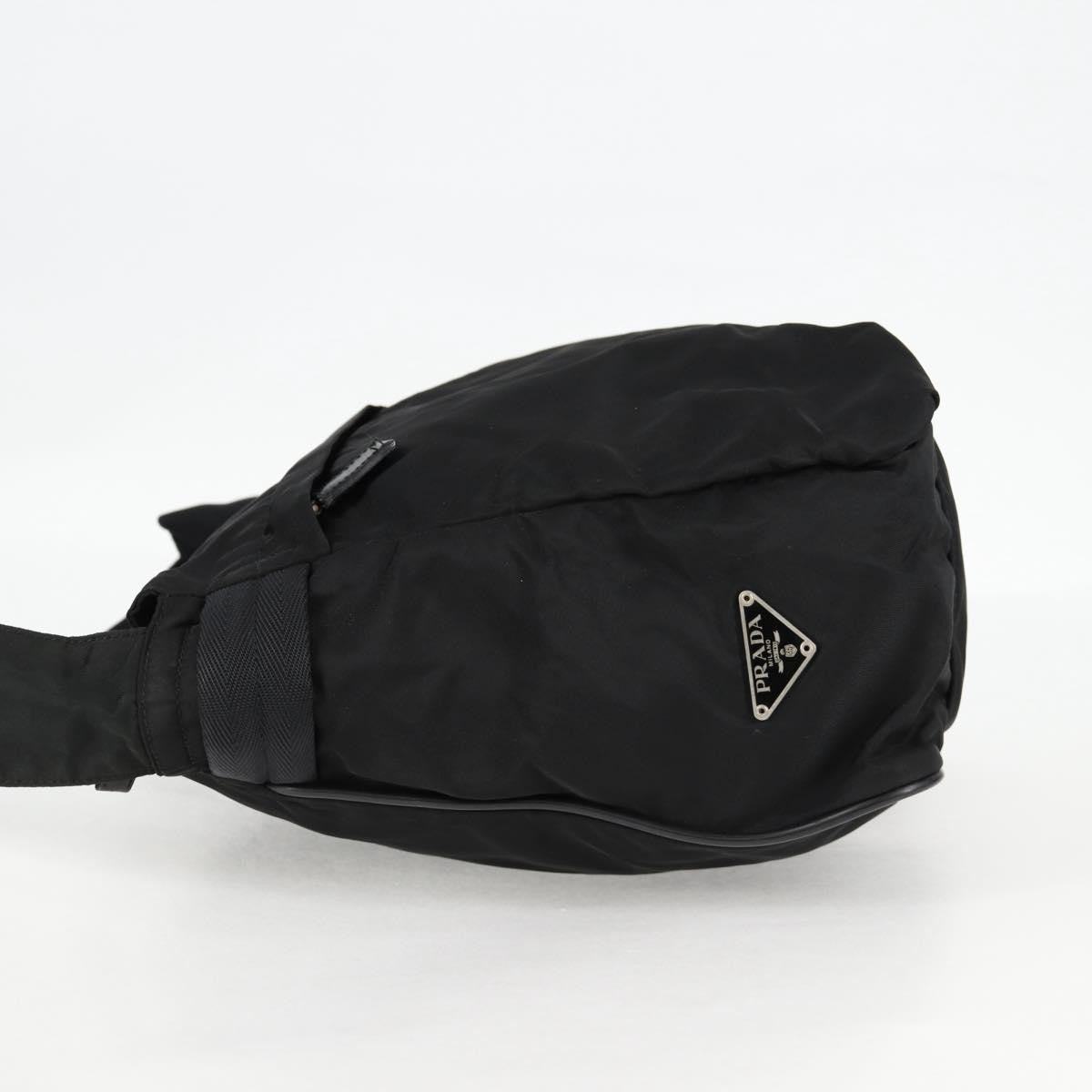 Prada Vintage Tessuto Black Nylon Shoulder Bag Bag (Pre-Owned)