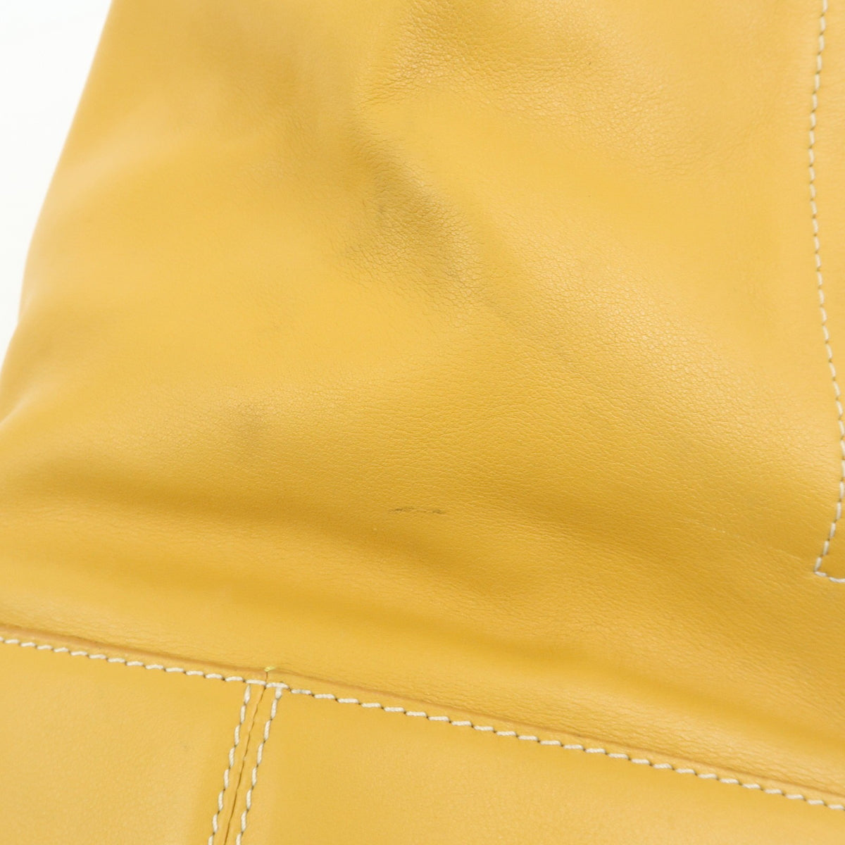 Loewe Anton Leather Yellow Leather Backpack Bag (Pre-Owned)