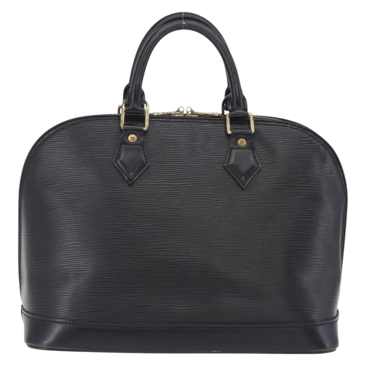Louis Vuitton Alma Epi Leather Black Leather Handbag (Pre-Owned)