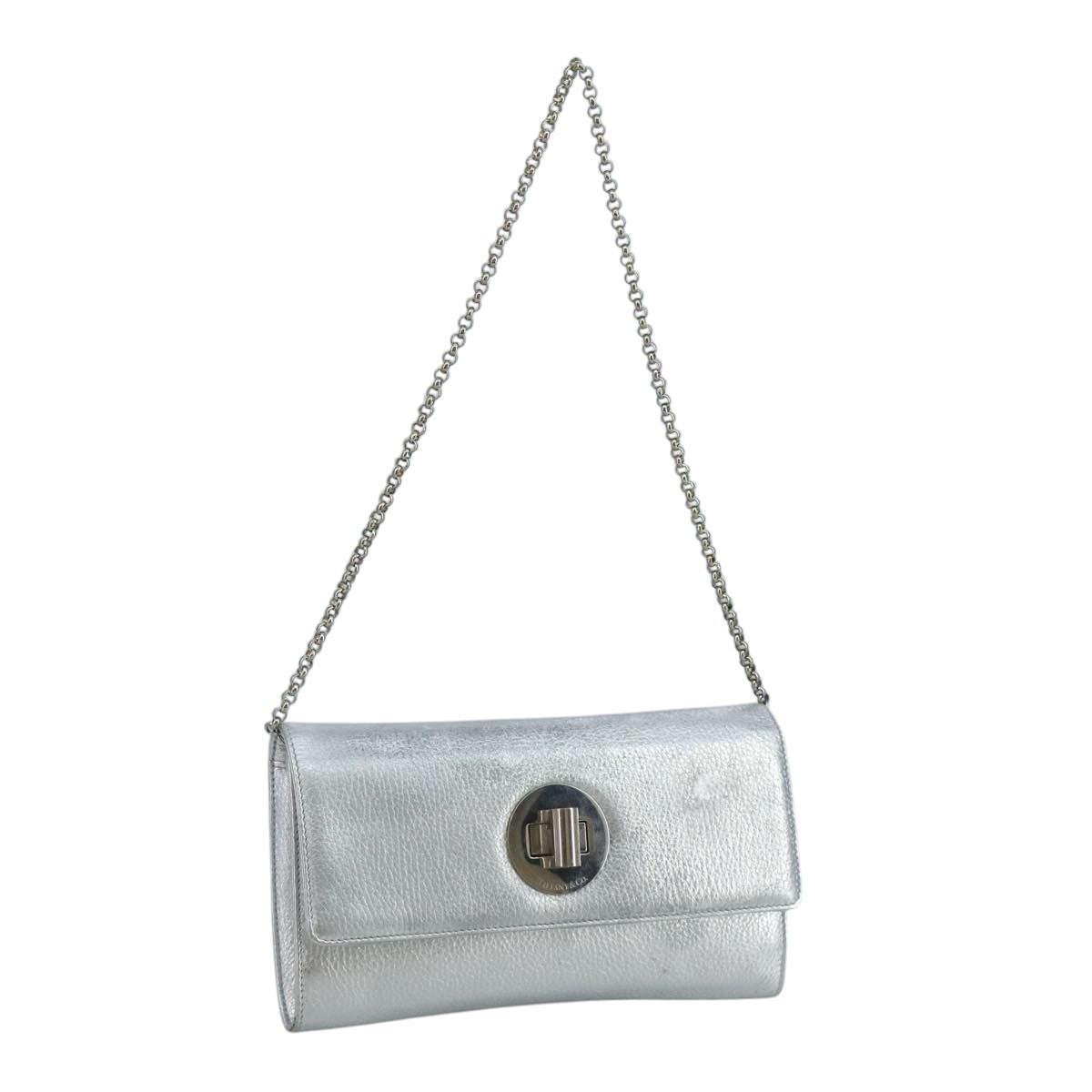 Tiffany & Co. Vintage Leather Silver Leather Shoulder Bag Bag (Pre-Owned)